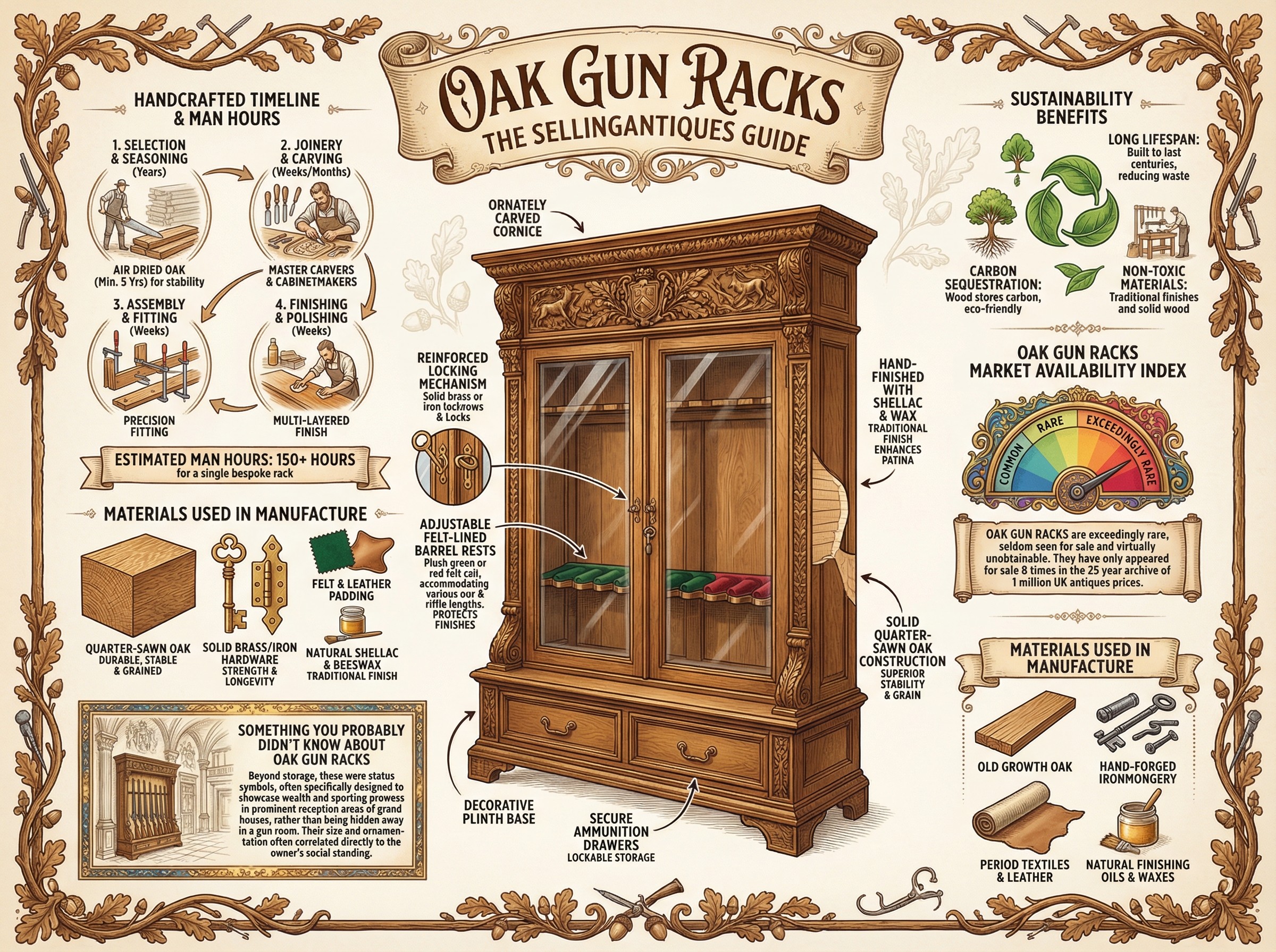 Oak Gun Racks Guide Infographic