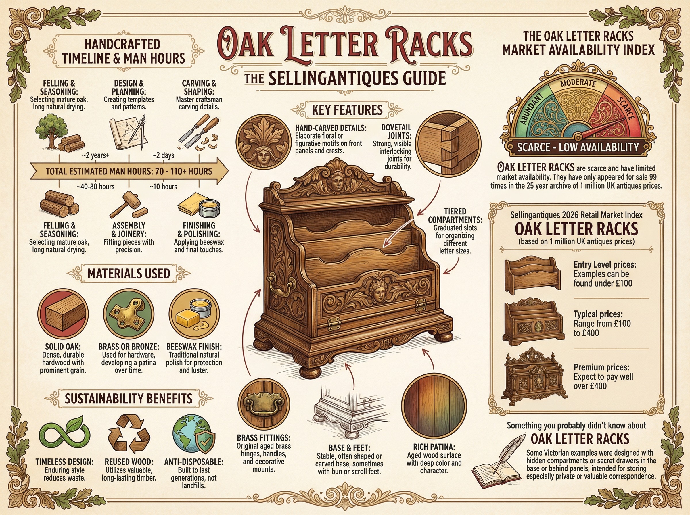 Oak Letter Racks Guide Infographic