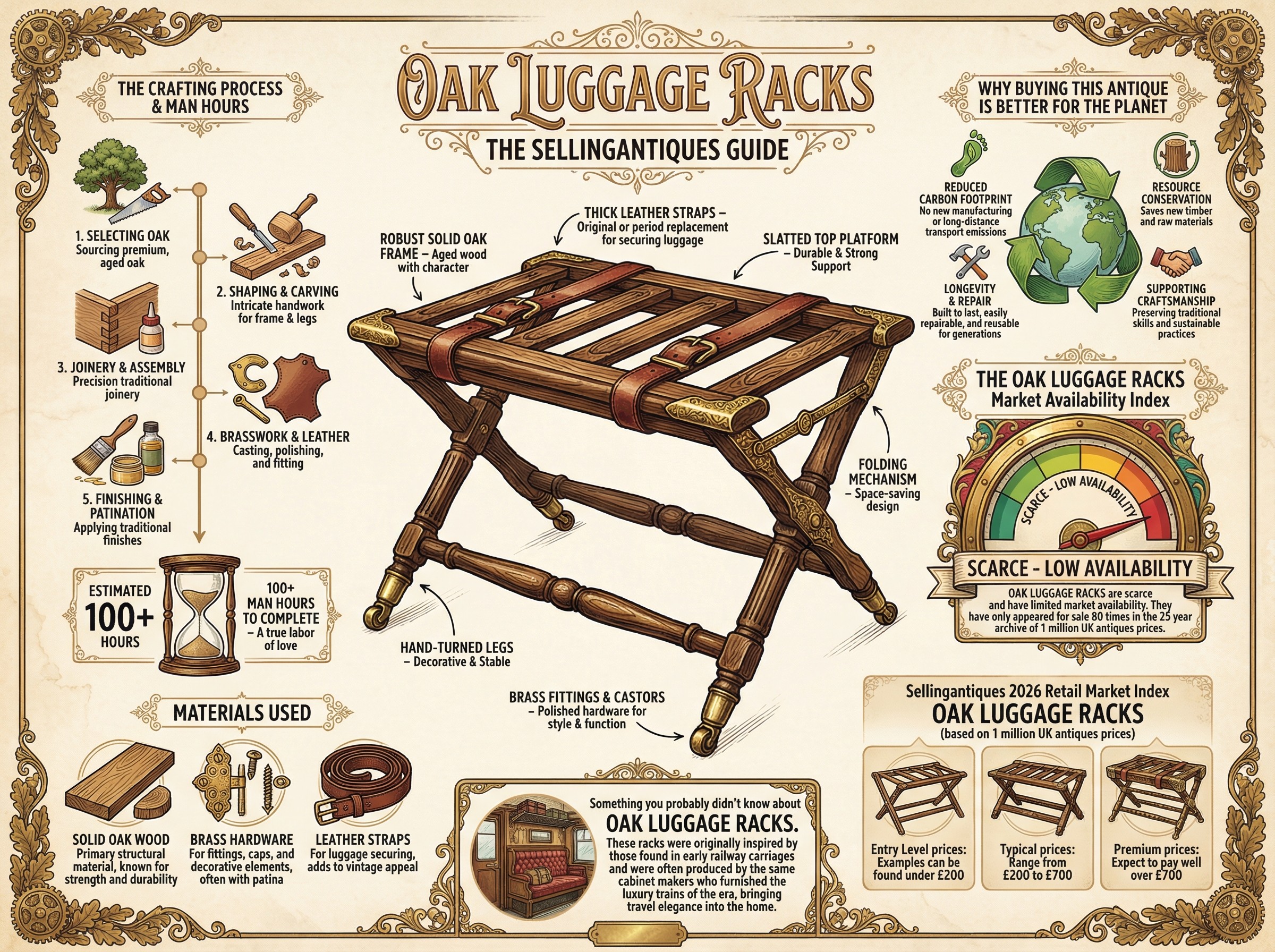Oak Luggage Racks Guide Infographic