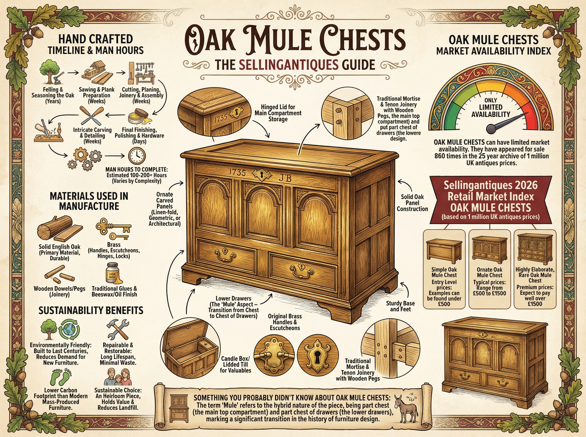 Oak Mule Chests Guide Infographic