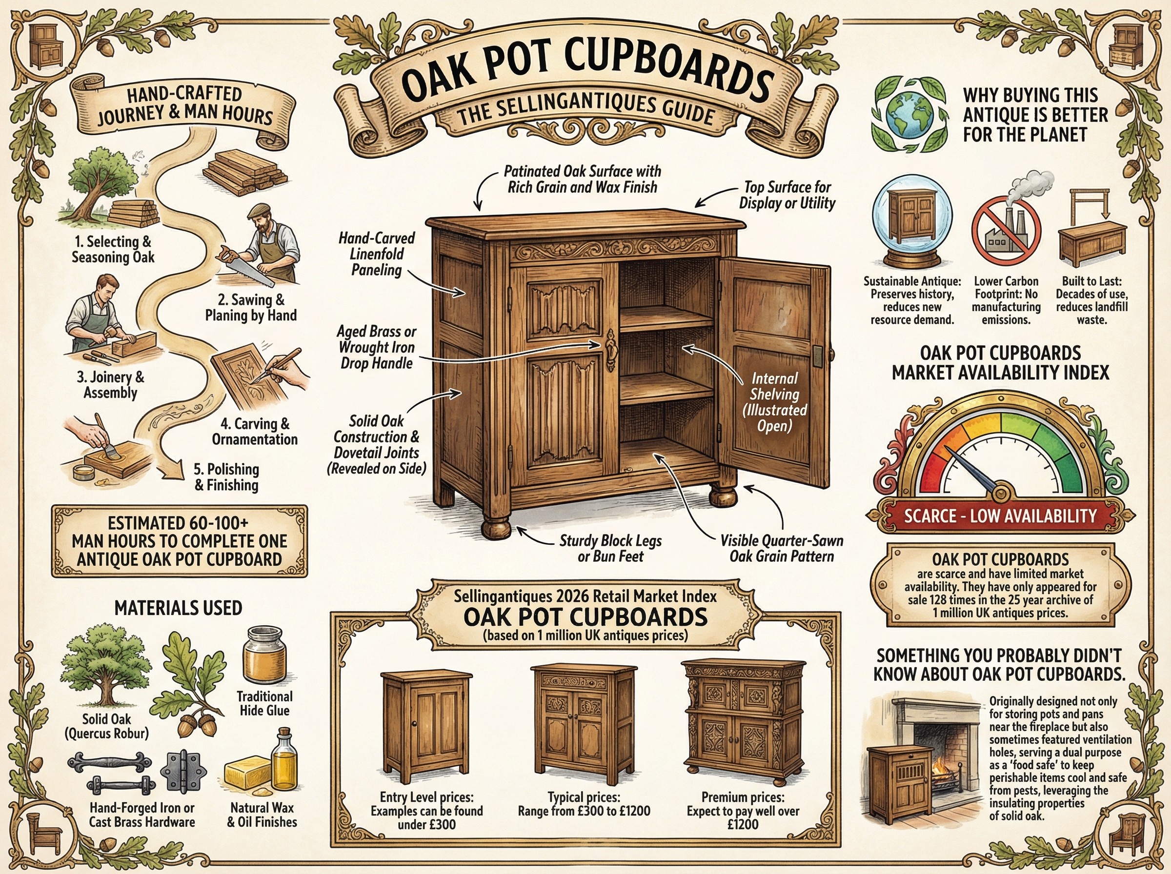 Oak Pot Cupboards Guide Infographic