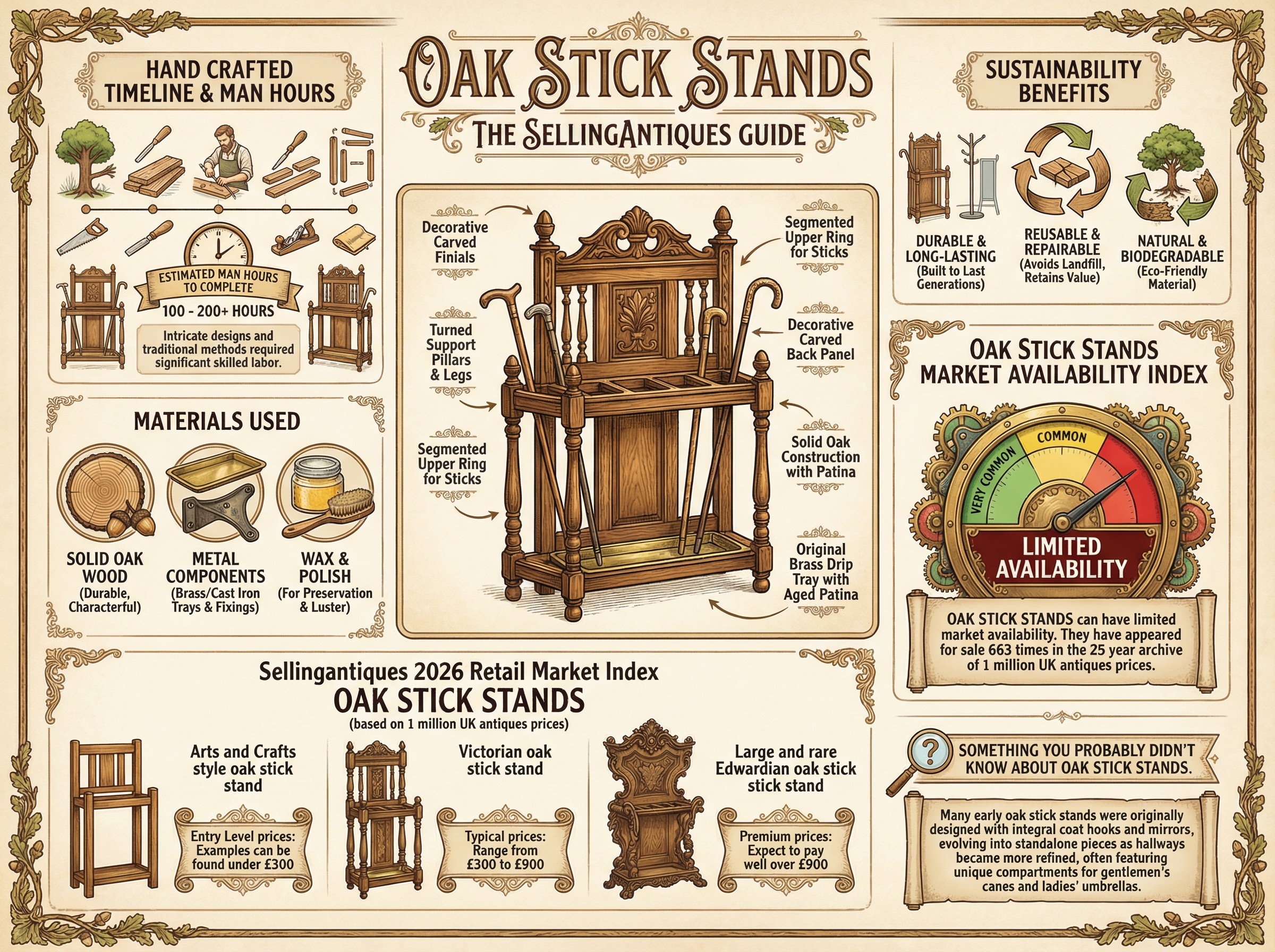 Oak Stick Stands Guide Infographic