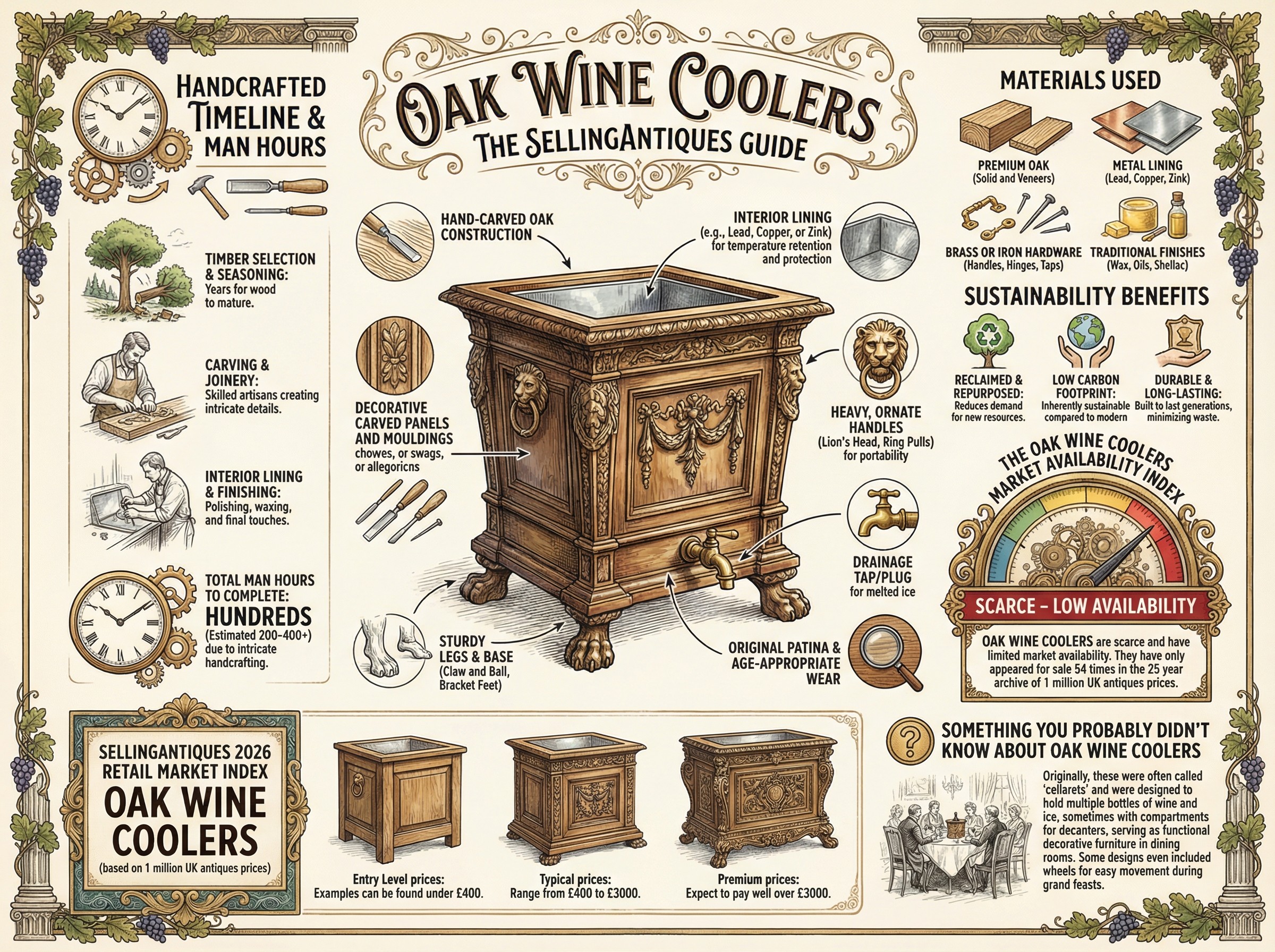 Oak Wine Coolers Guide Infographic