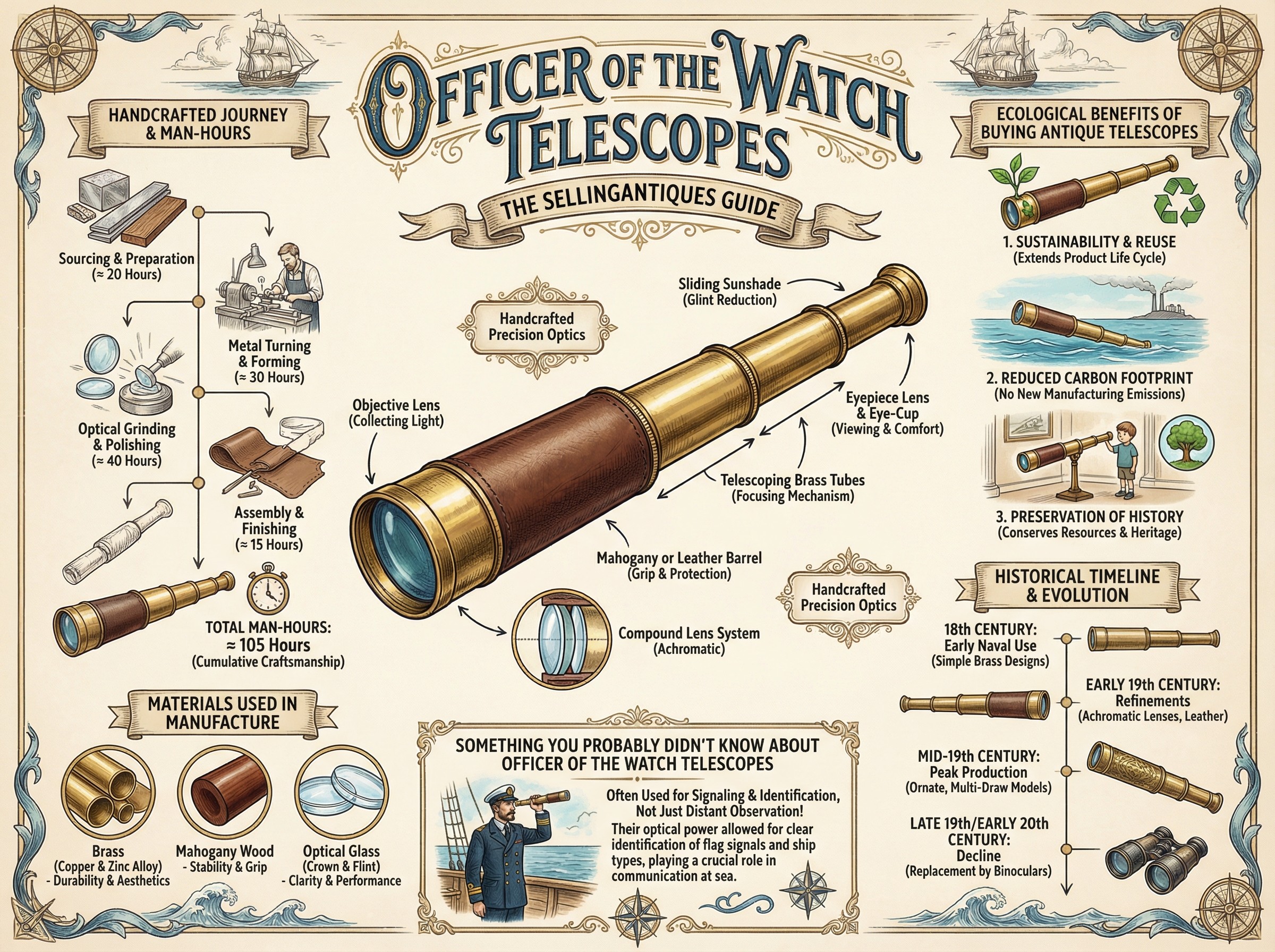 Officer Of The Watch Telescopes Guide Infographic