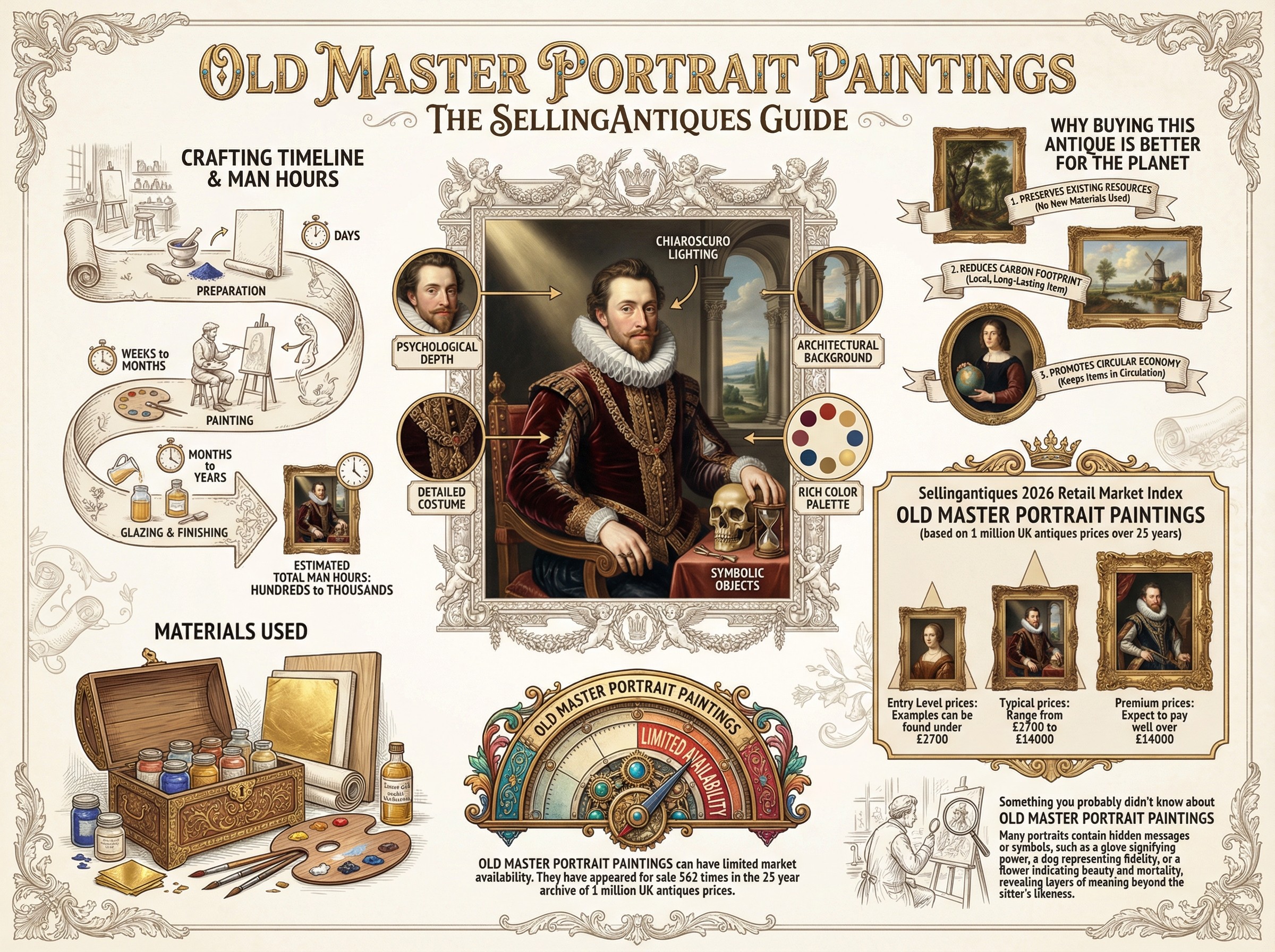 Old Master Portrait Paintings Guide Infographic