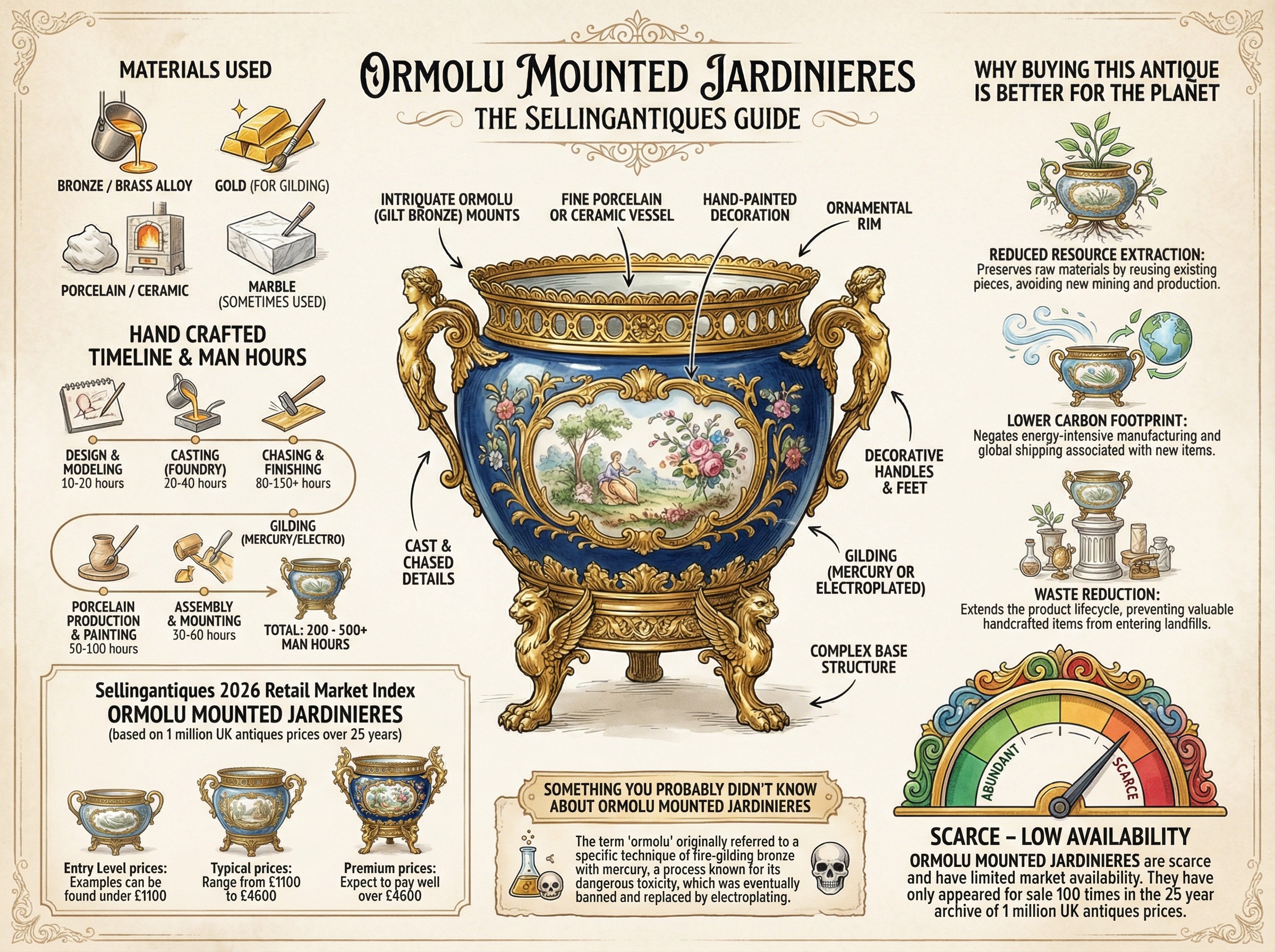 Ormolu Mounted Jardinieres Guide Infographic