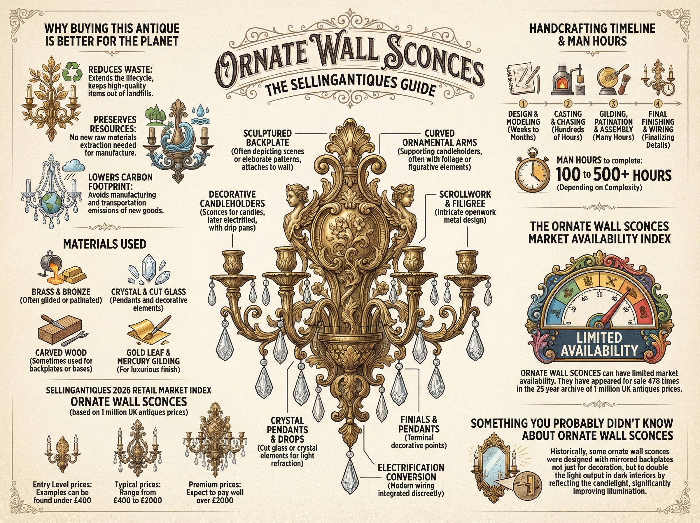 Ornate Wall Sconces Guide Infographic