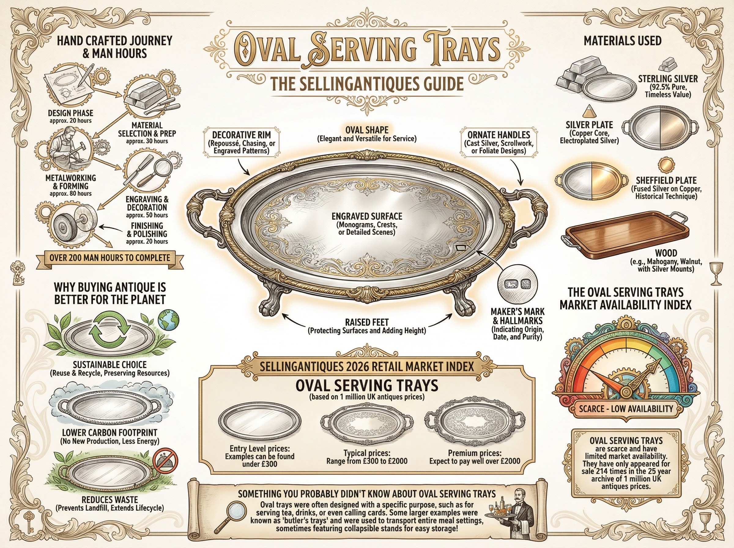 Oval Serving Trays Guide Infographic