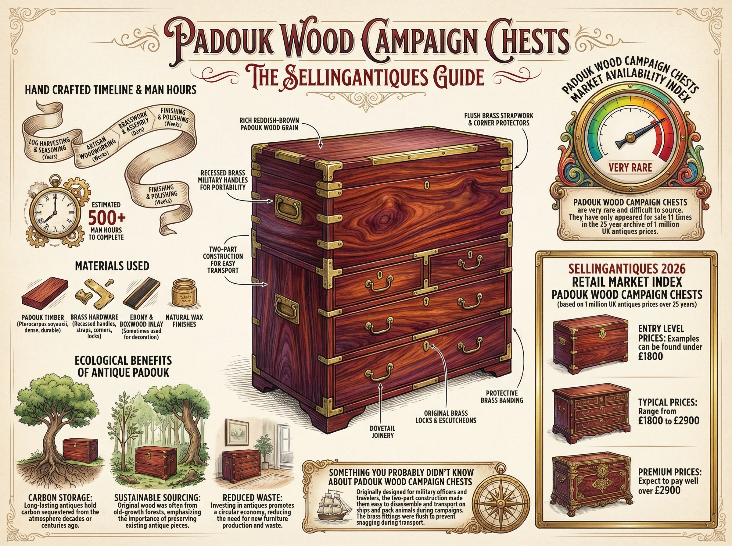 Padouk Wood Campaign Chests Guide Infographic