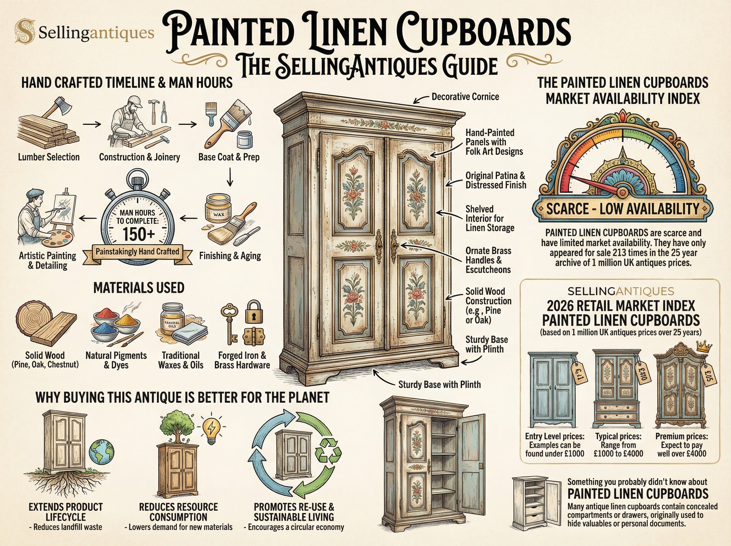 Painted Linen Cupboards Guide Infographic
