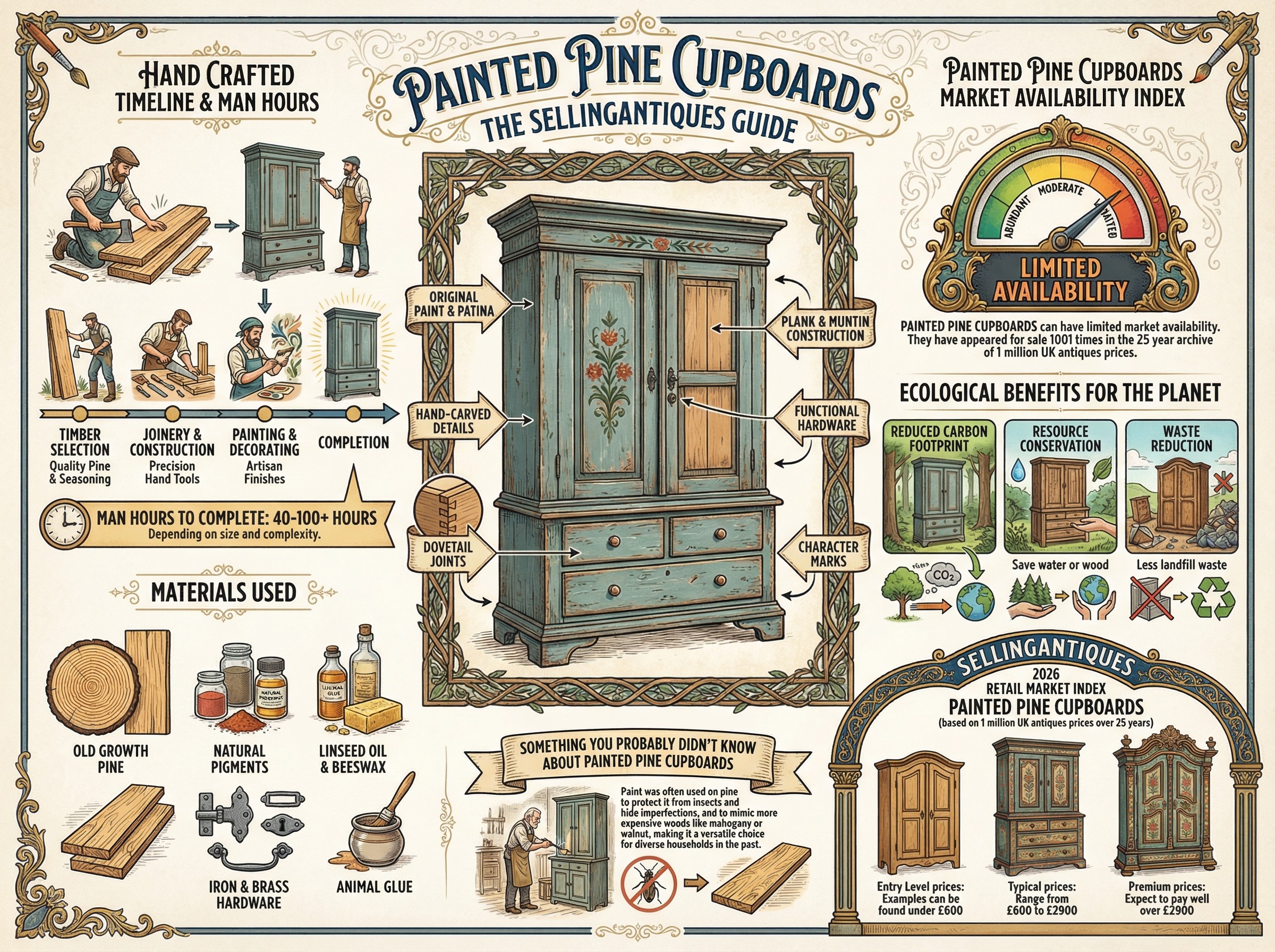 Painted Pine Cupboards Guide Infographic