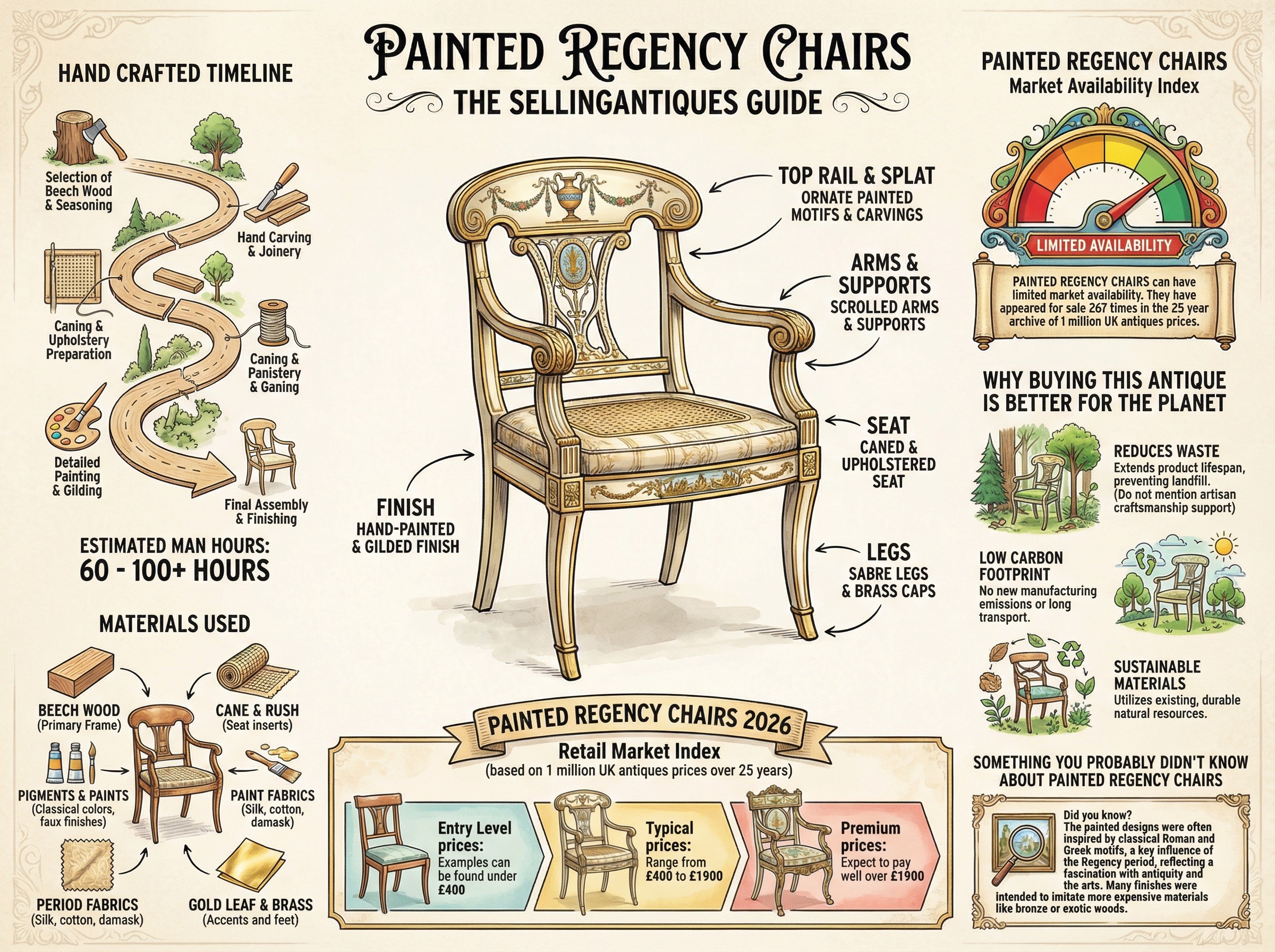 Painted Regency Chairs Guide Infographic