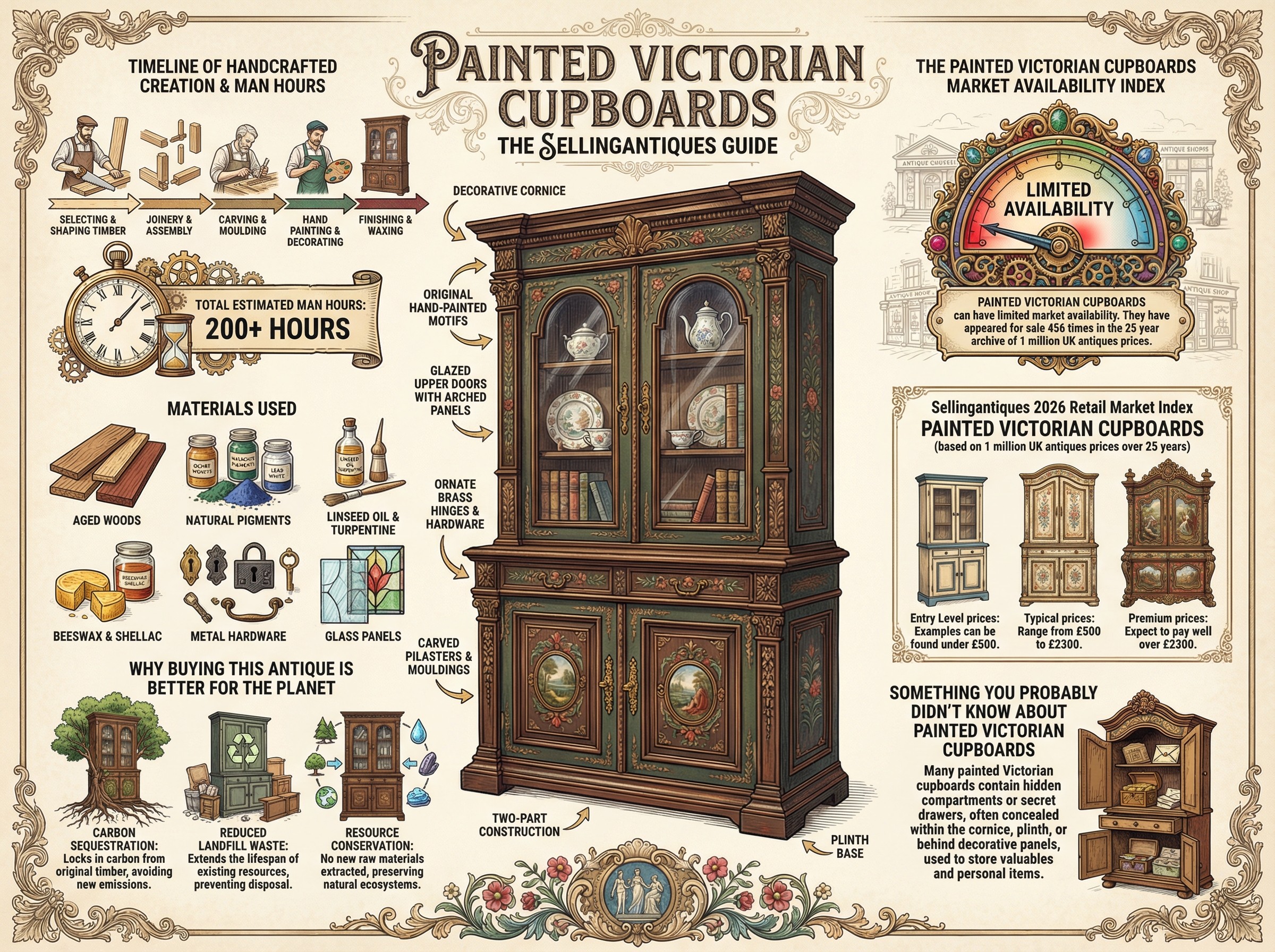 Painted Victorian Cupboards Guide Infographic