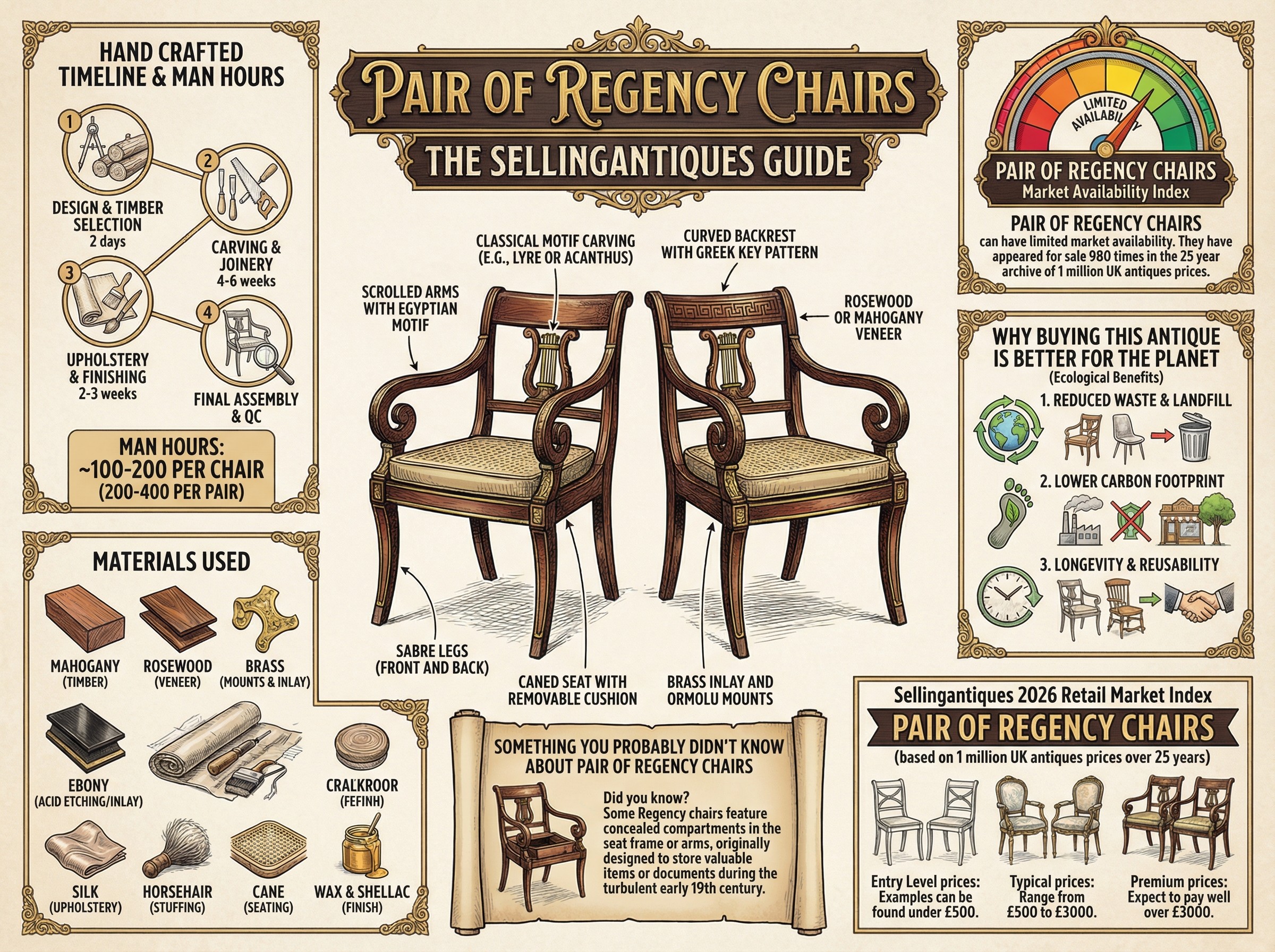 Pair Of Regency Chairs Guide Infographic