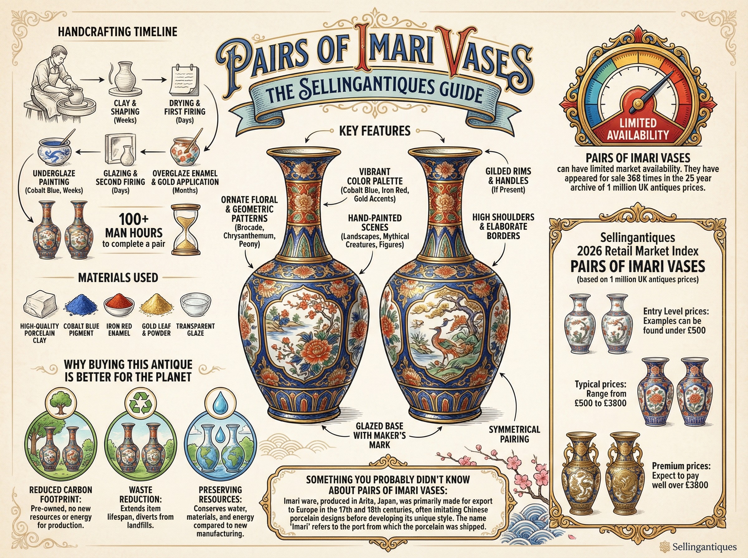 Pairs Of Imari Vases Guide Infographic