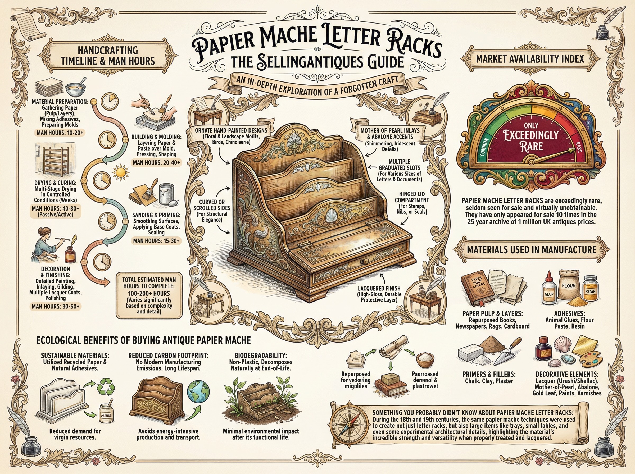 Papier Mache Letter Racks Guide Infographic