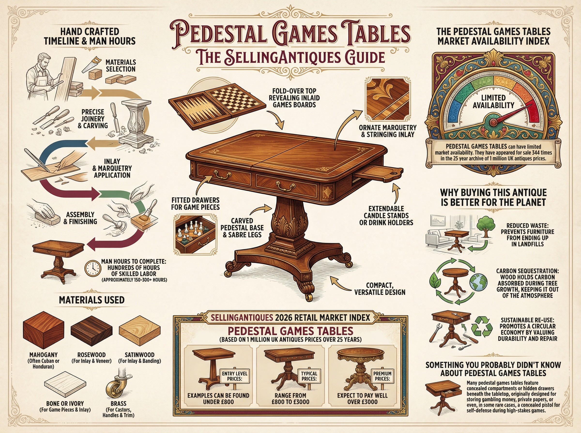 Pedestal Games Tables Guide Infographic