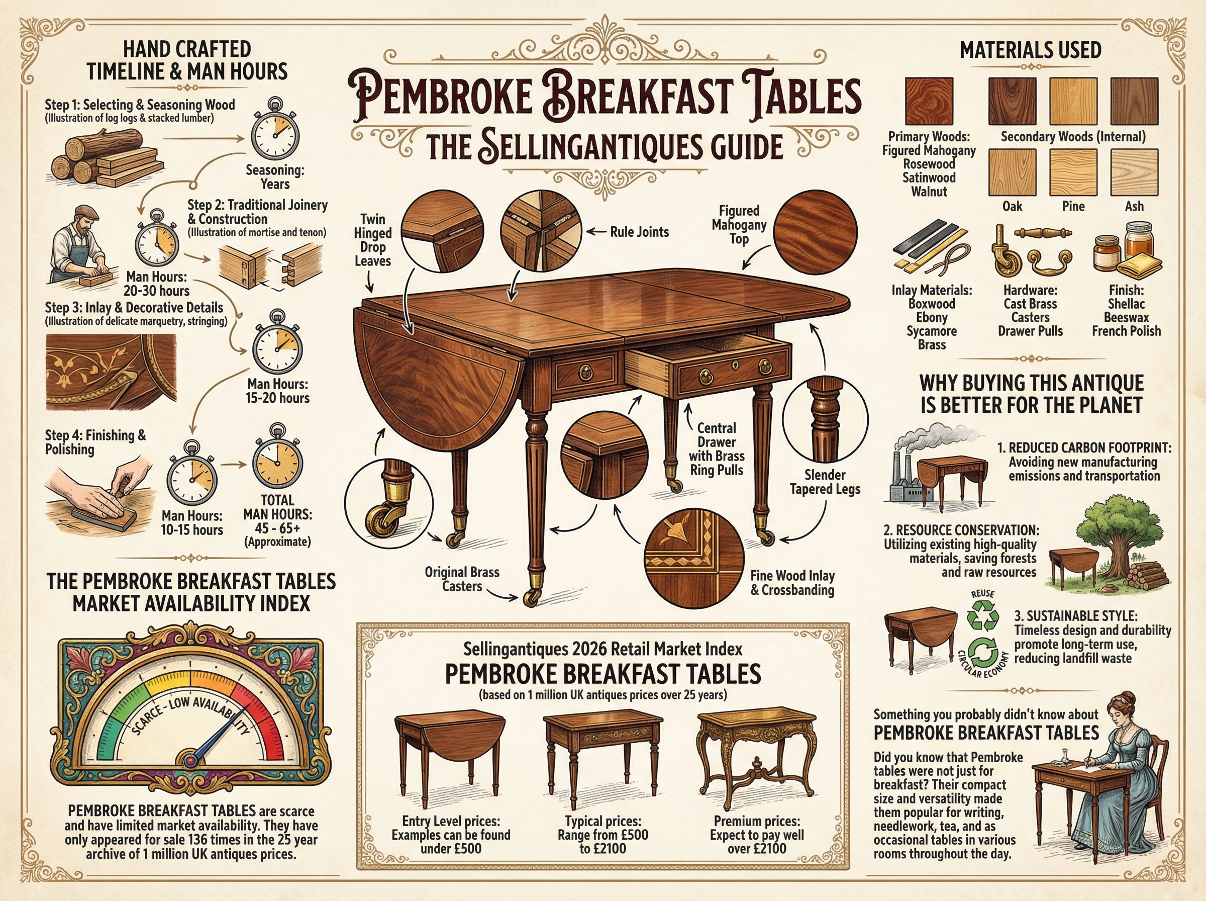 Pembroke Breakfast Tables Guide Infographic