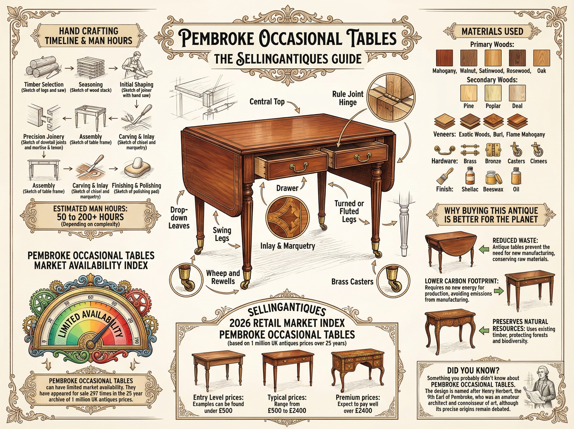 Pembroke Occasional Tables Guide Infographic