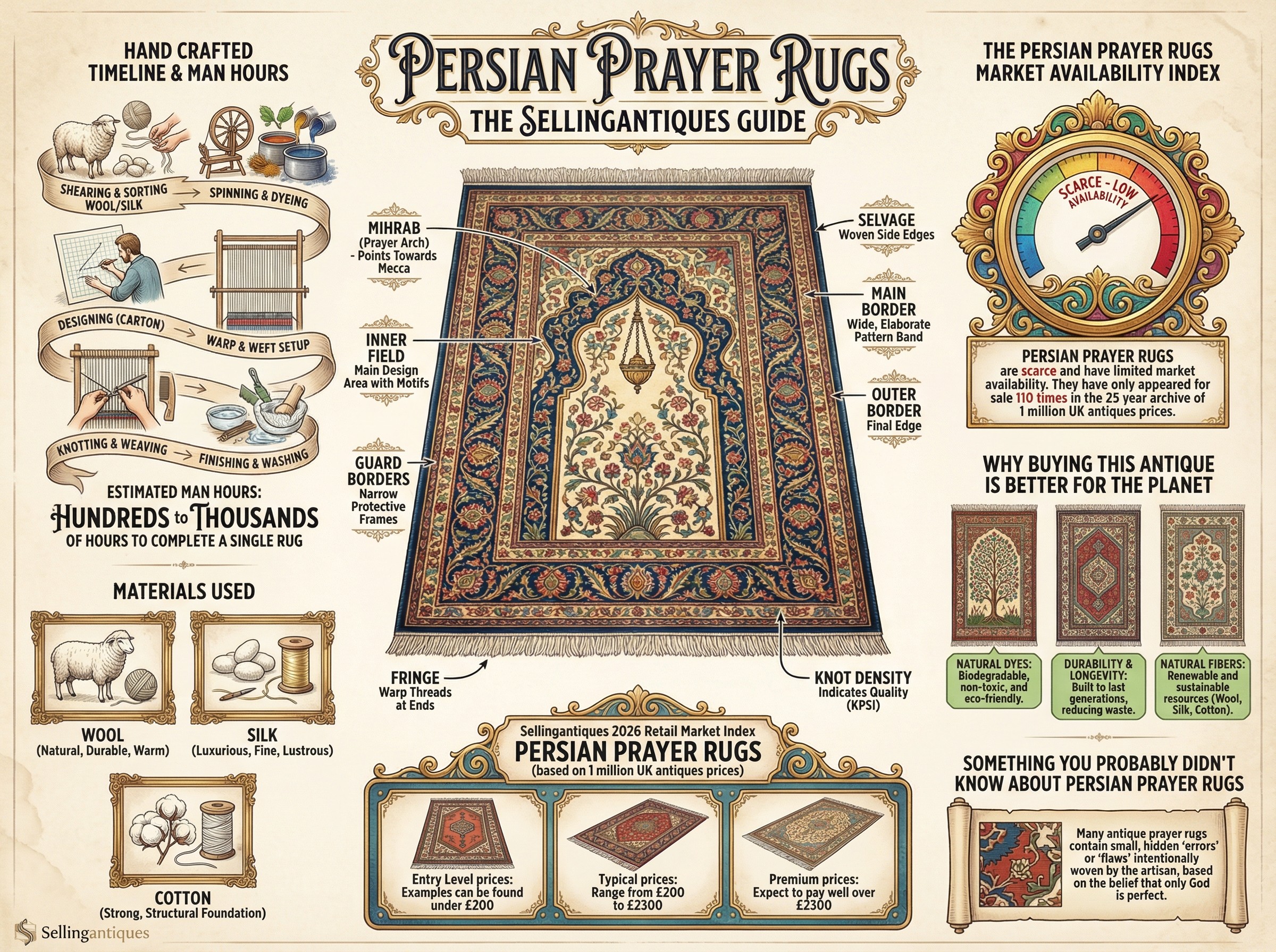 Persian Prayer Rugs Guide Infographic