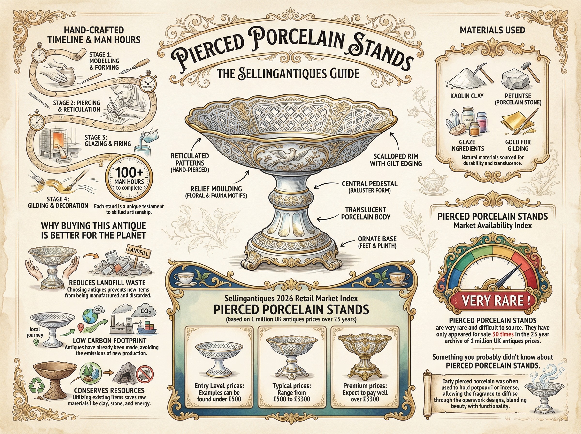 Pierced Porcelain Stands Guide Infographic