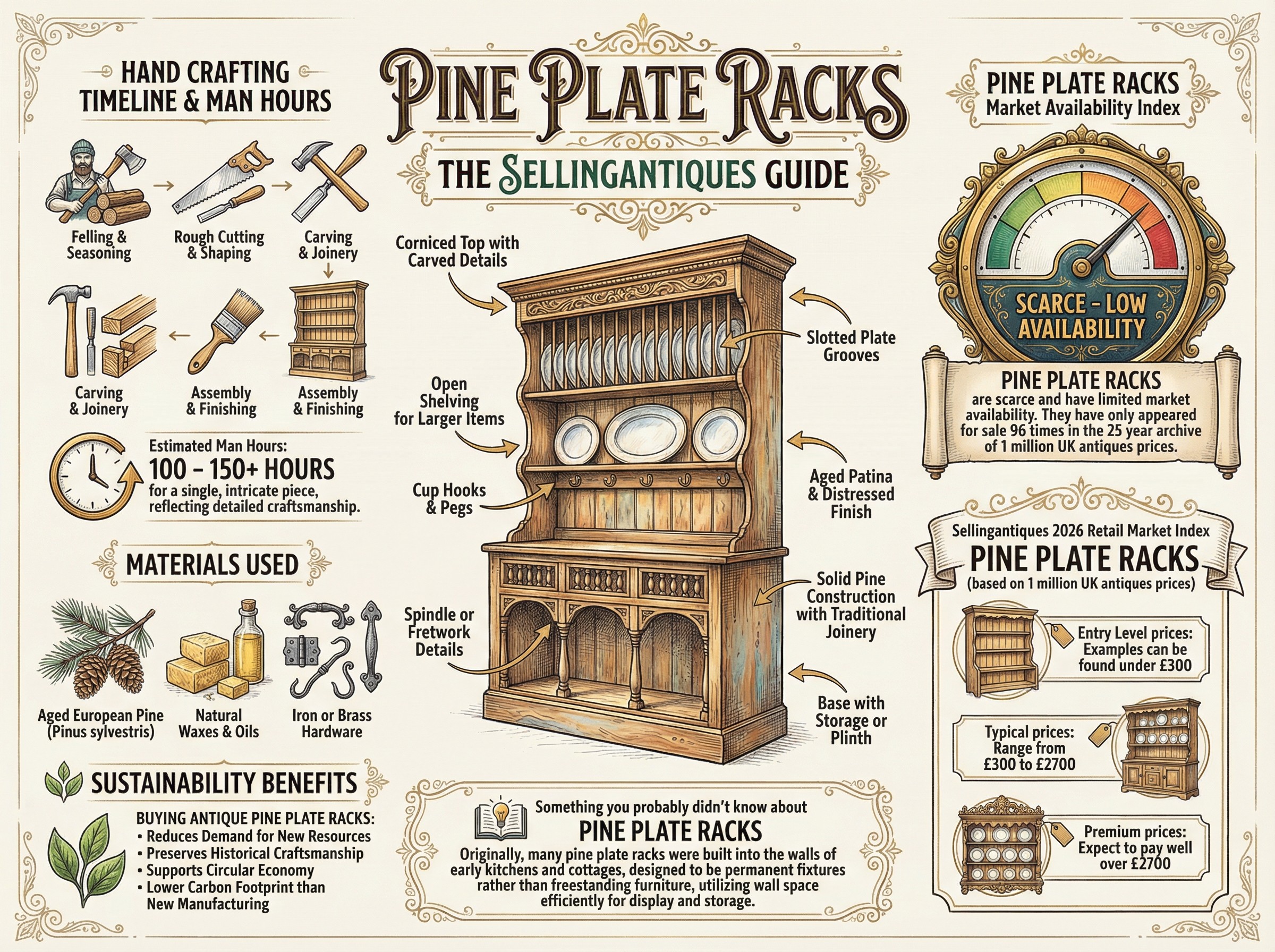 Pine Plate Racks Guide Infographic
