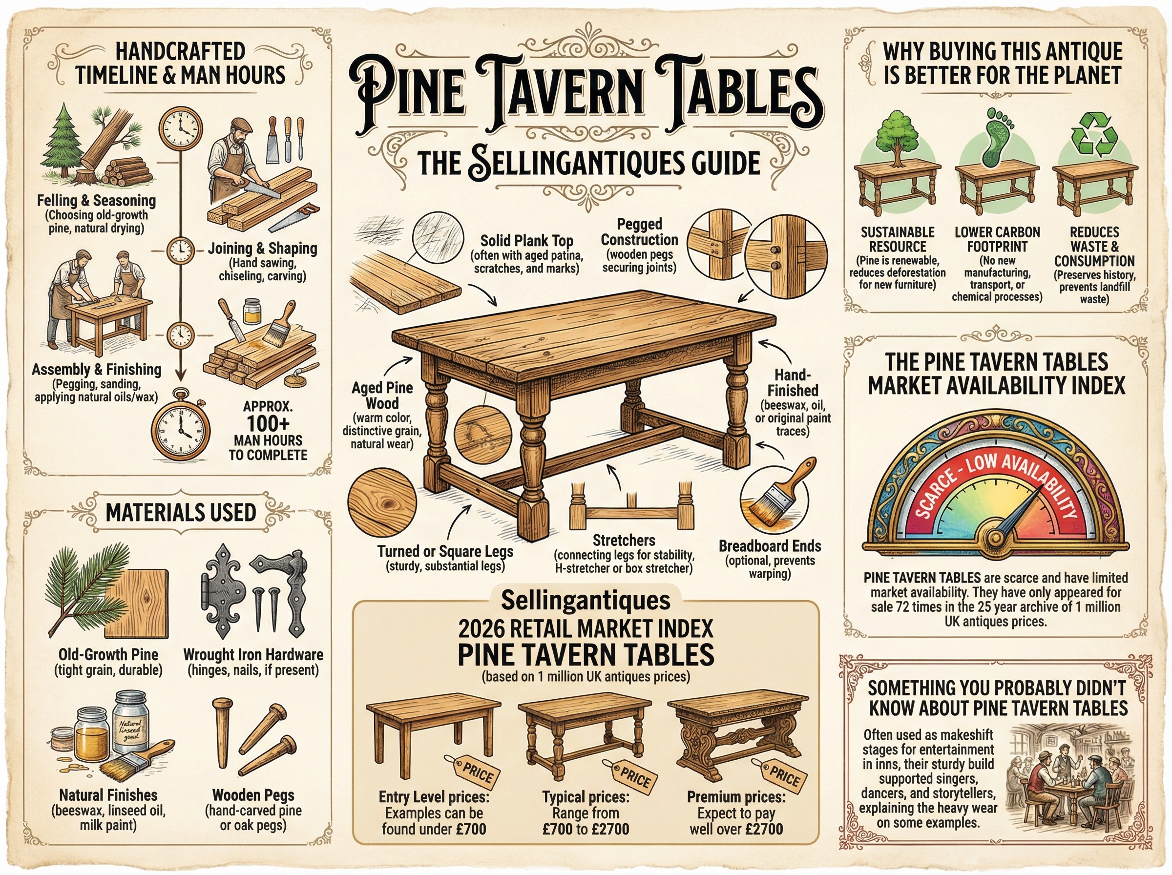 Pine Tavern Tables Guide Infographic