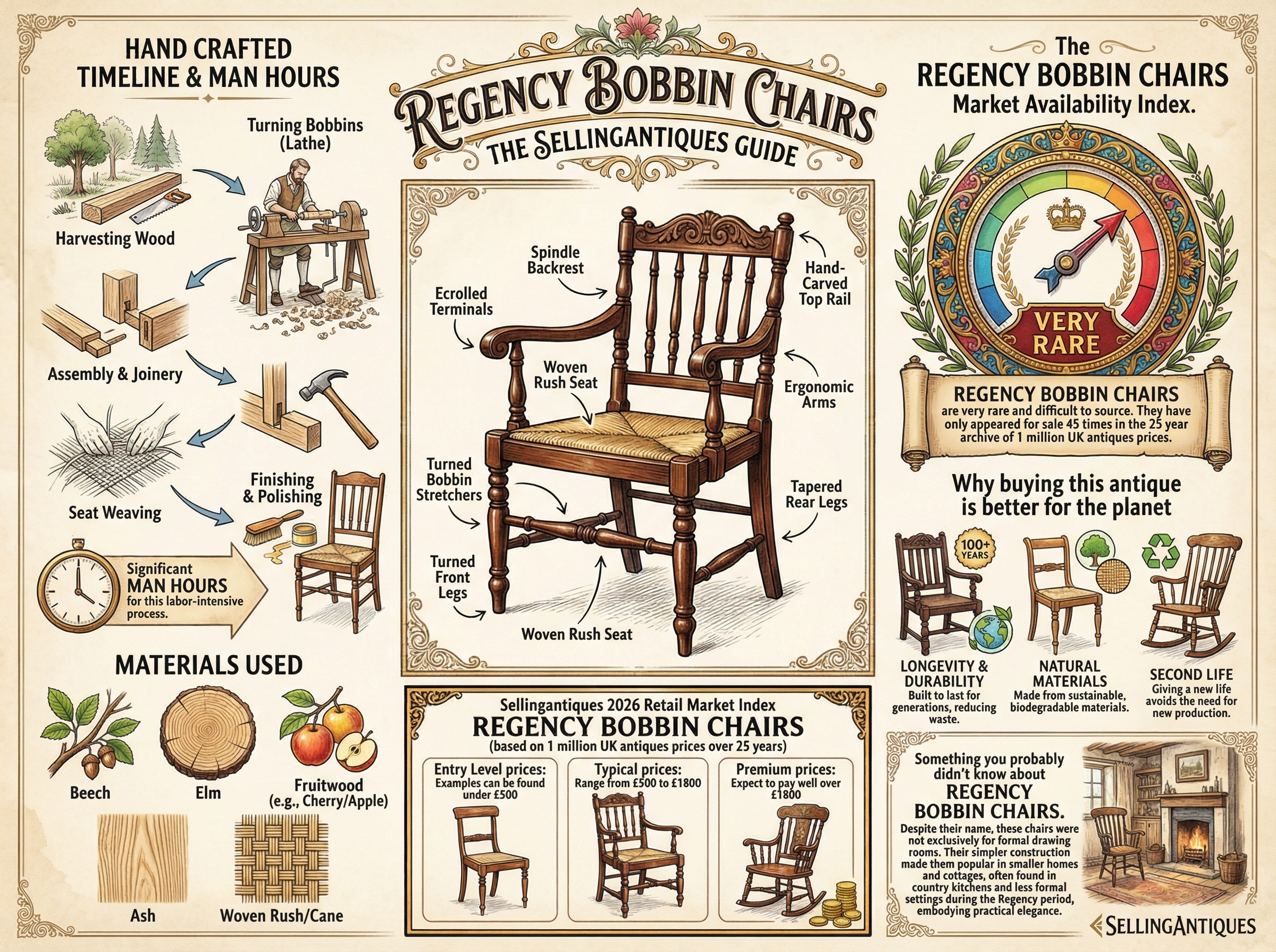 Regency Bobbin Chairs Guide Infographic