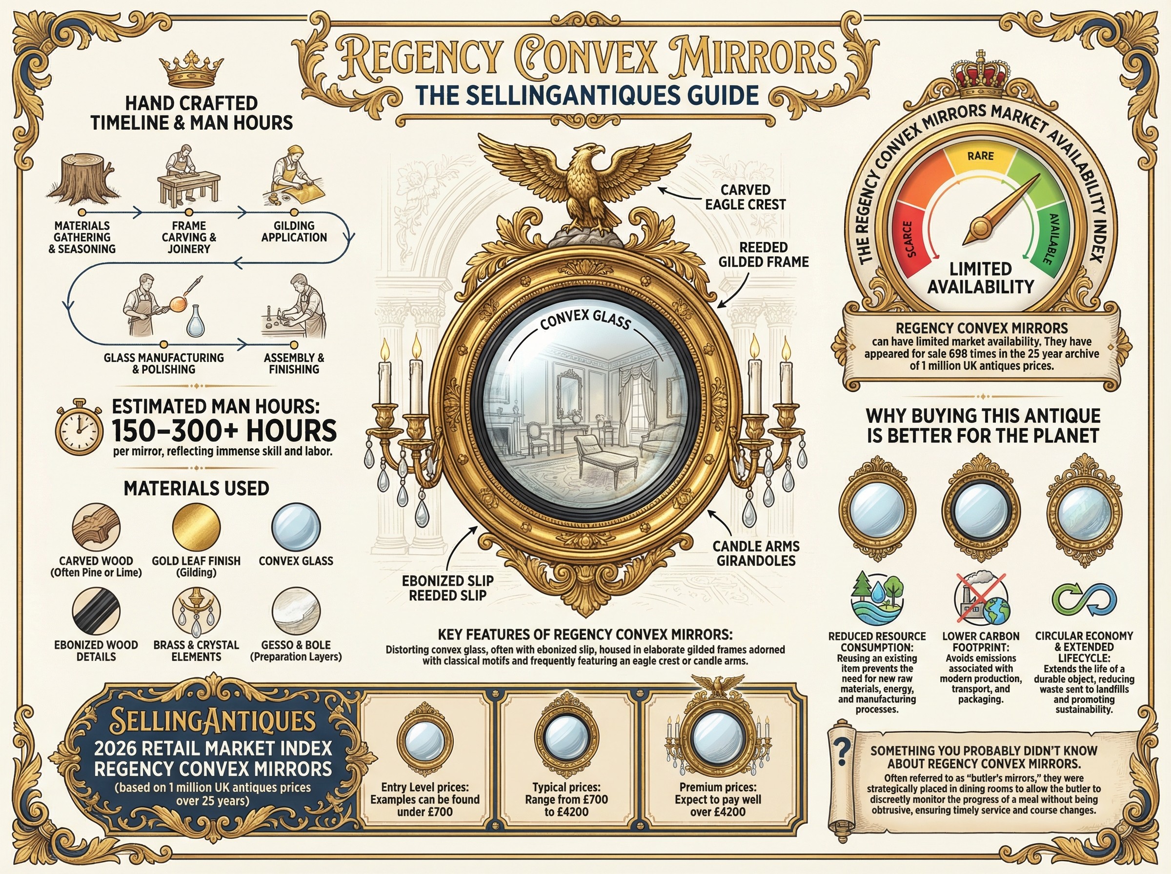 Regency Convex Mirrors Guide Infographic