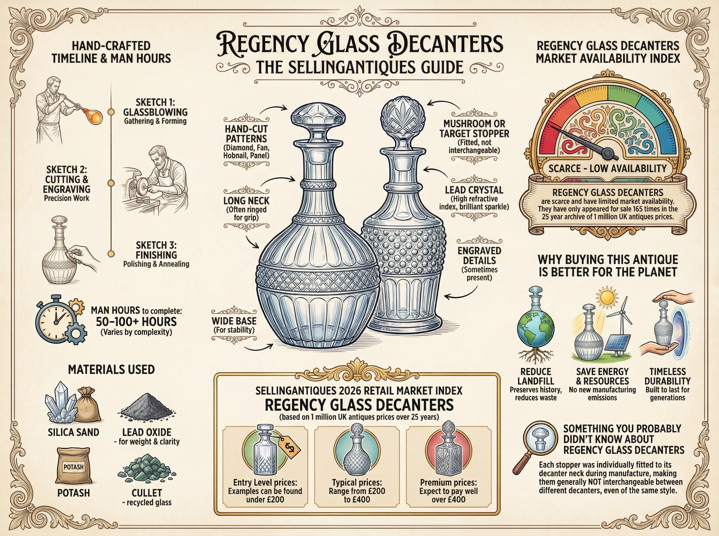 Regency Glass Decanters Guide Infographic