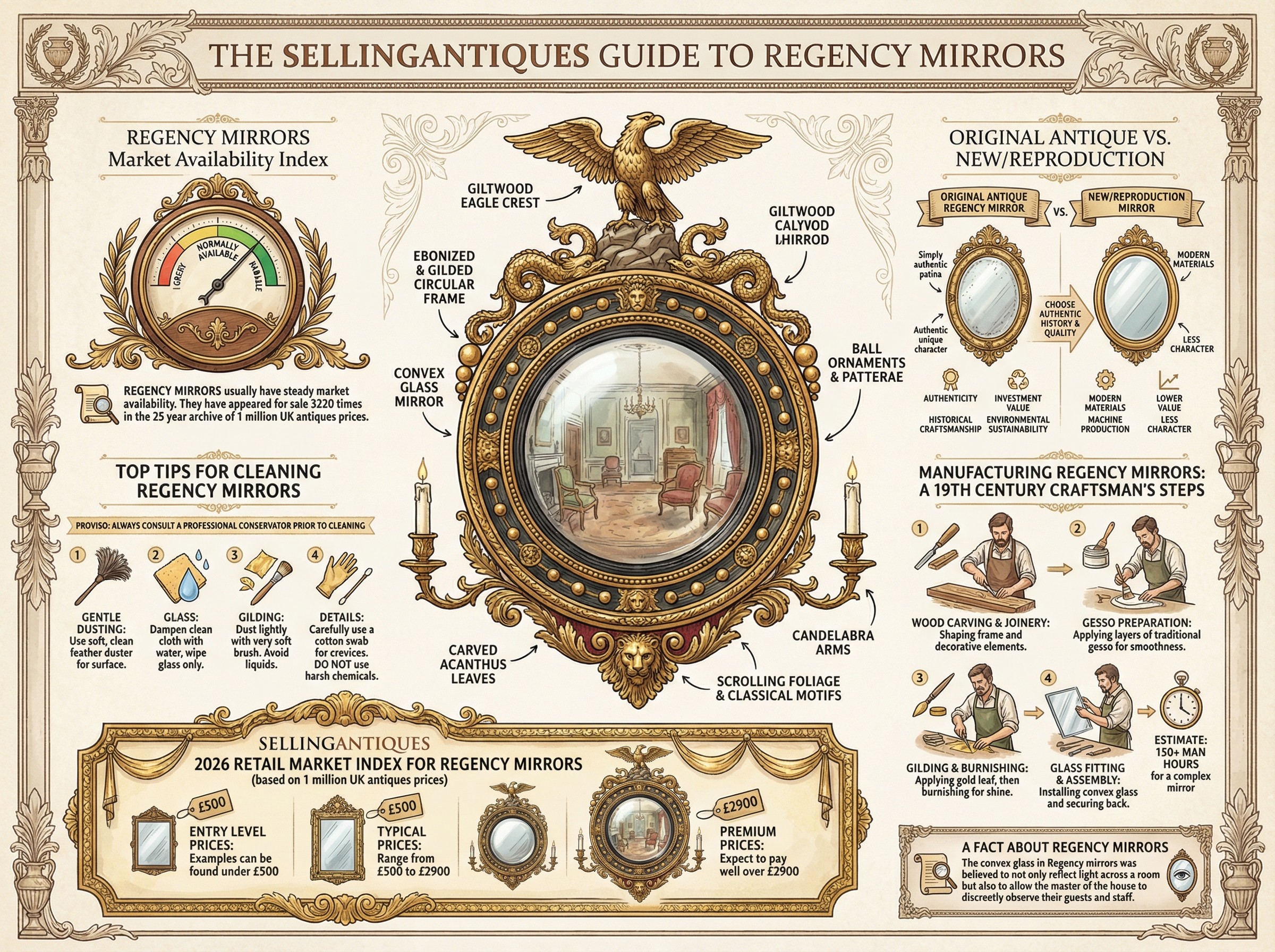 Regency Mirrors Guide Infographic