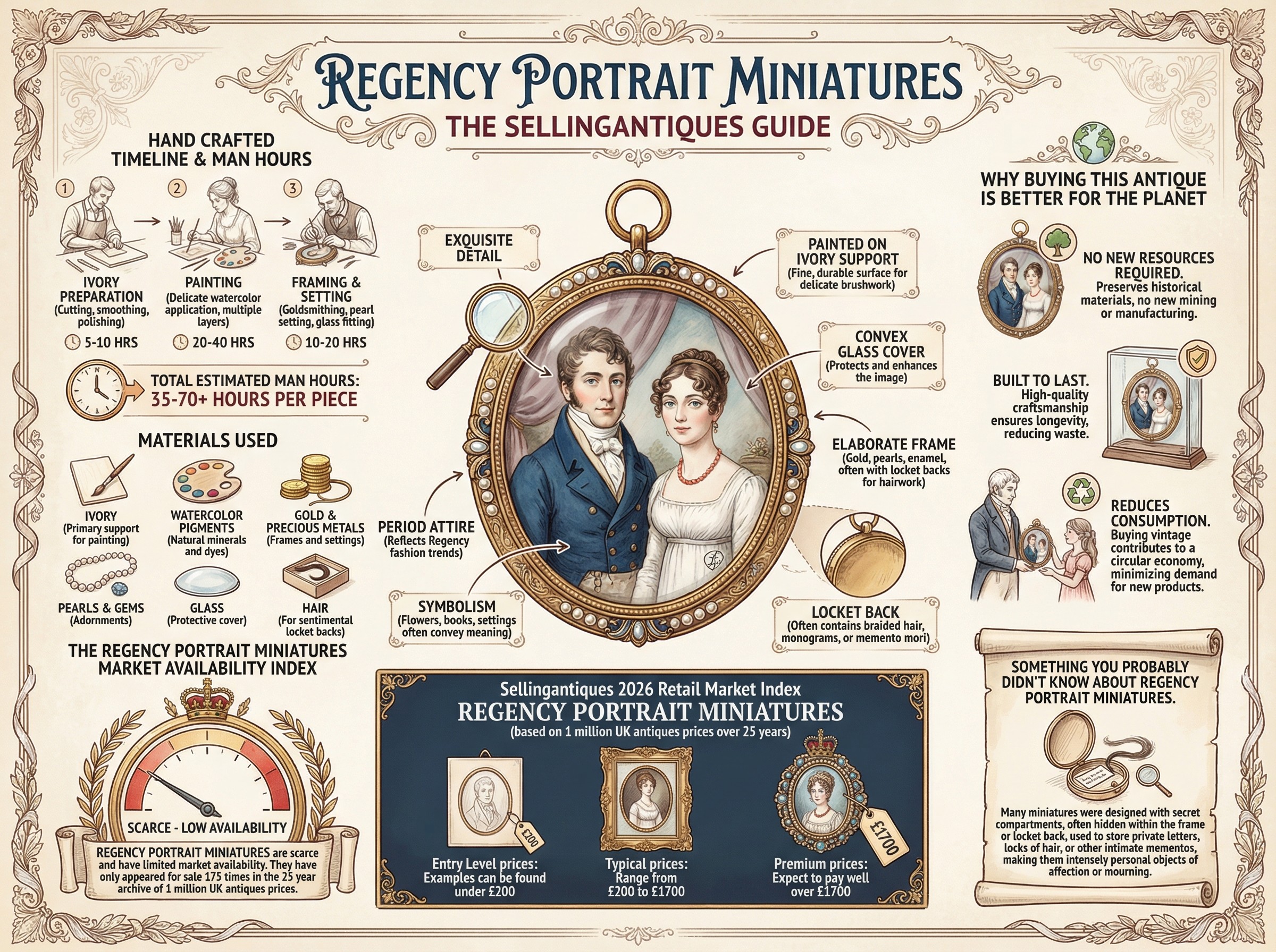 Regency Portrait Miniatures Guide Infographic