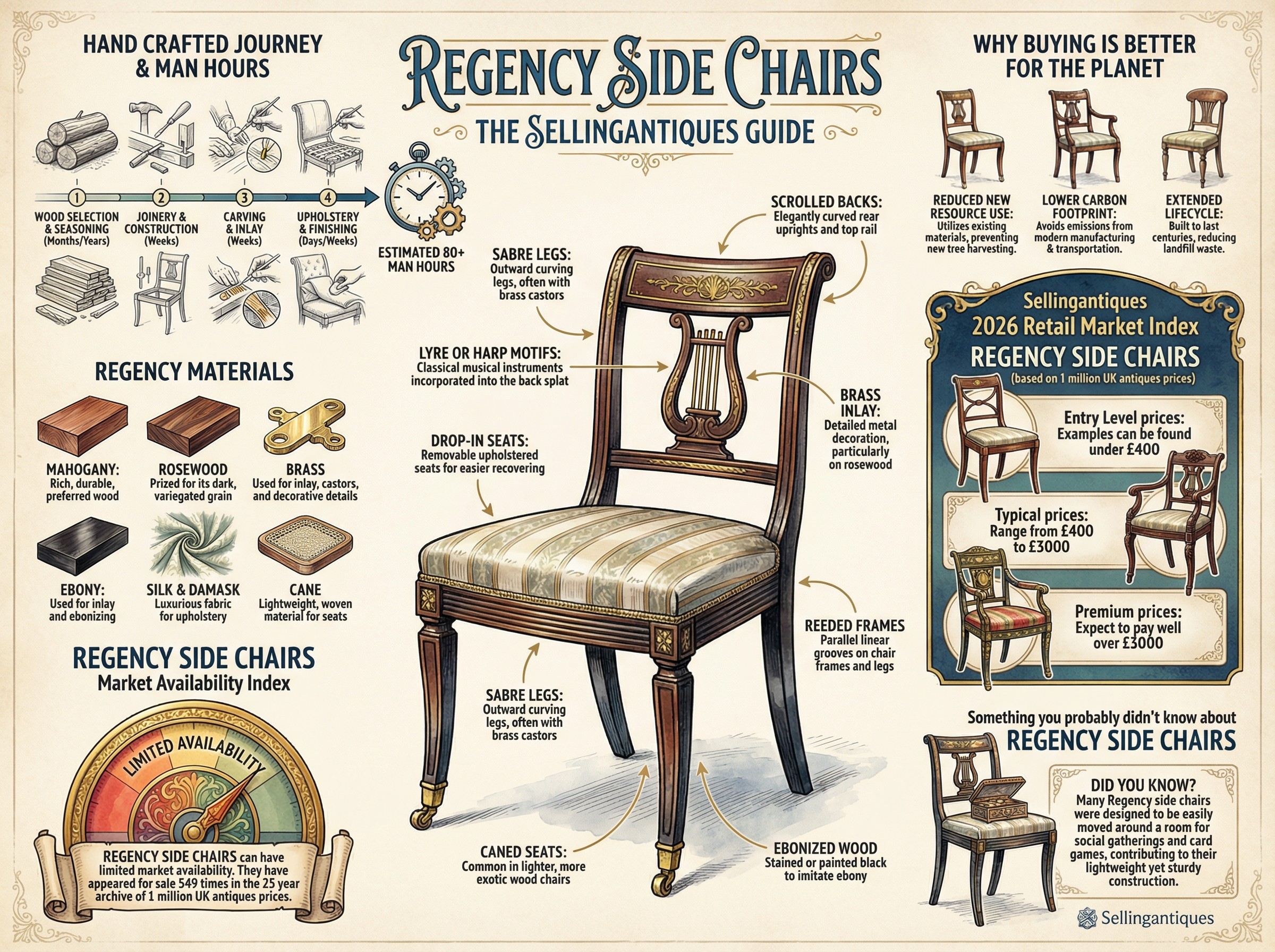 Regency Side Chairs Guide Infographic