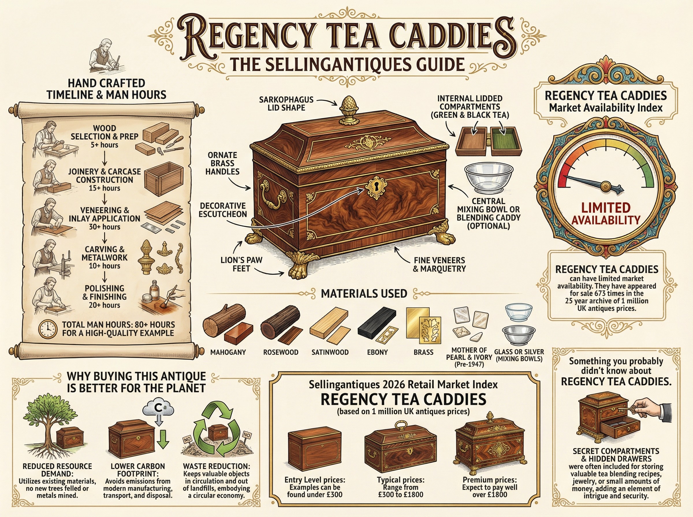 Regency Tea Caddies Guide Infographic