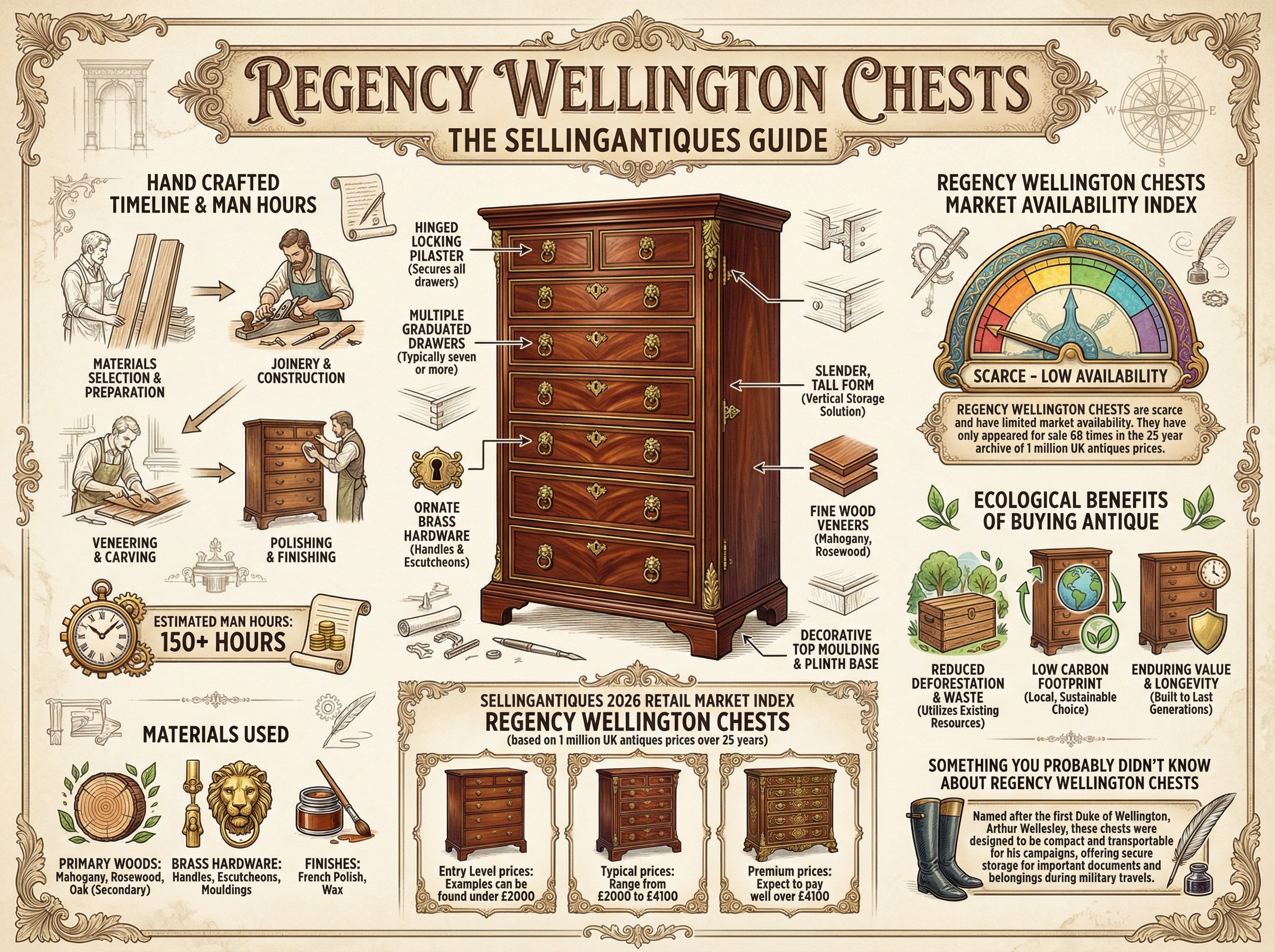 Regency Wellington Chests Guide Infographic