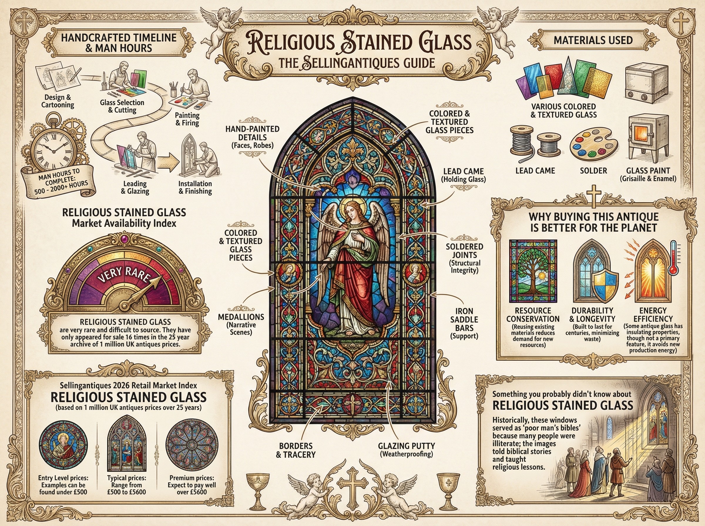 Religious Stained Glass Guide Infographic