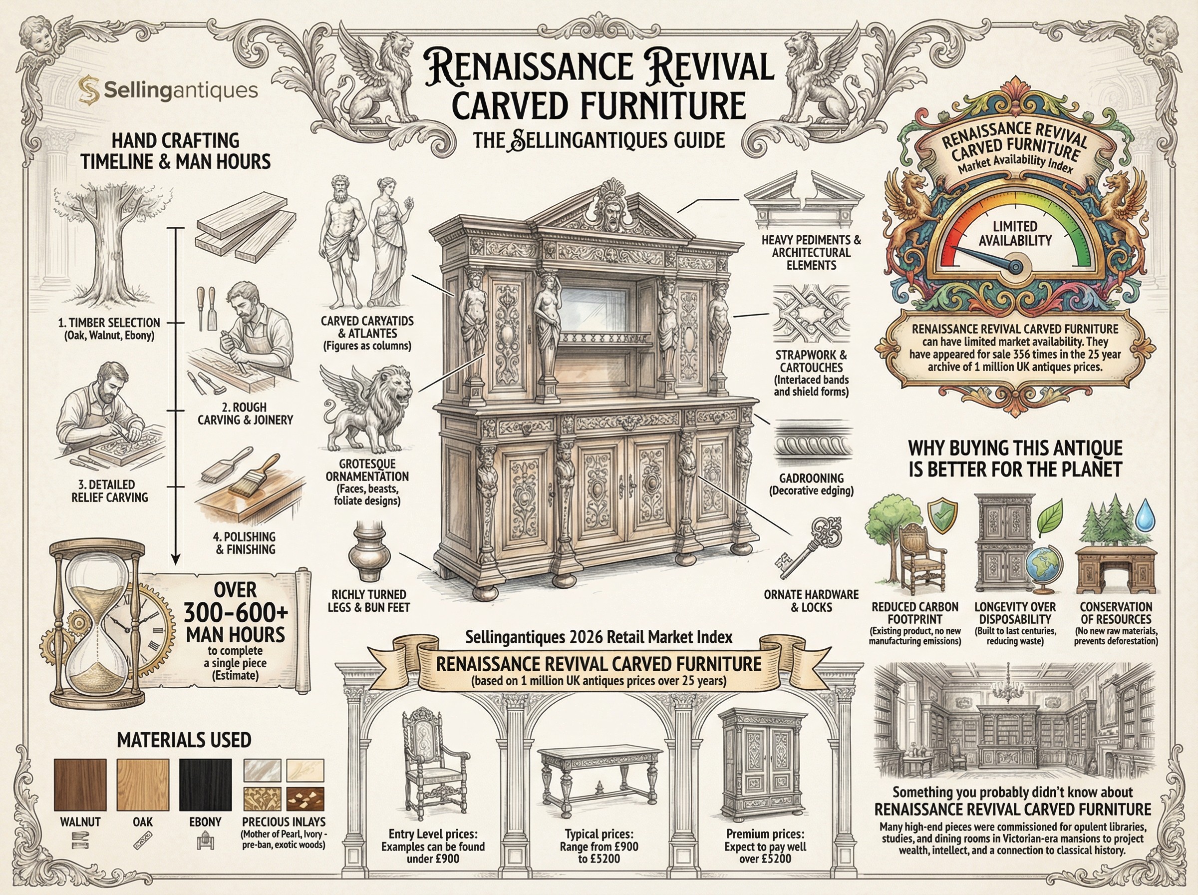 The Sellingantiques Guide to Renaissance Revival Carved Furniture
