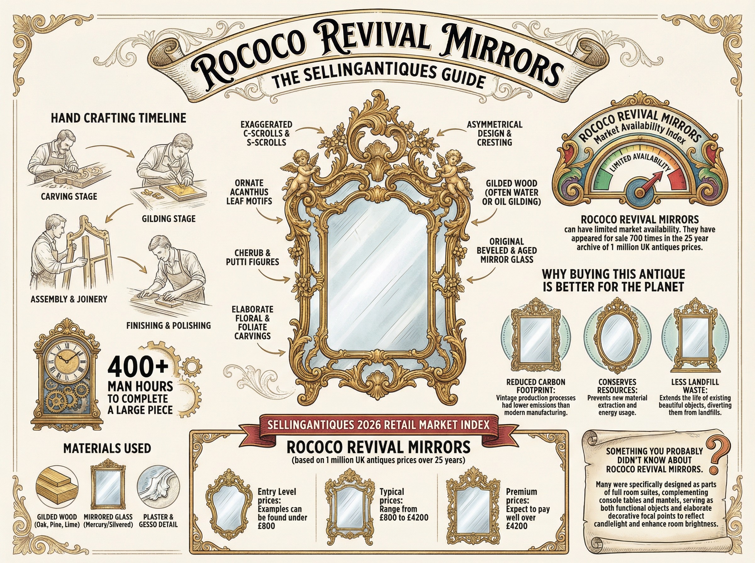 Rococo Revival Mirrors Guide Infographic