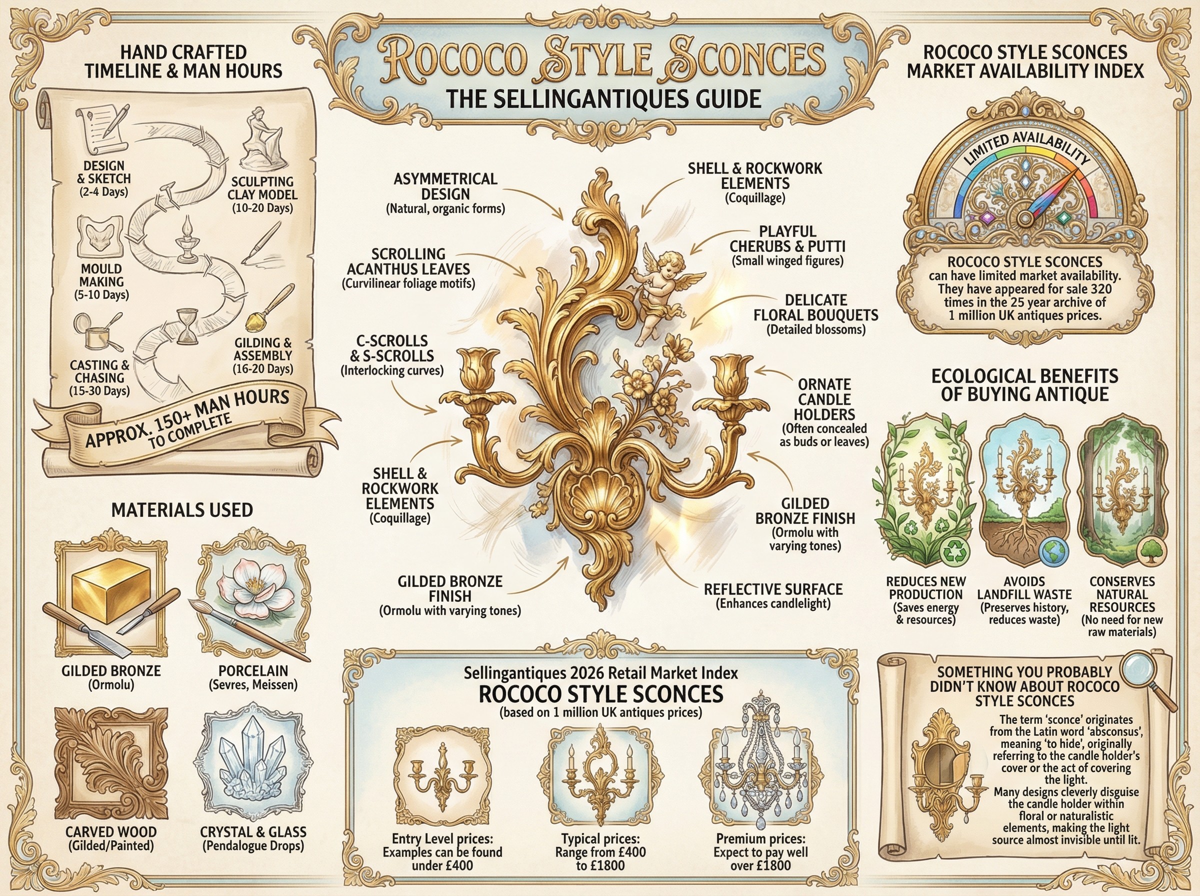 Rococo Style Sconces Guide Infographic