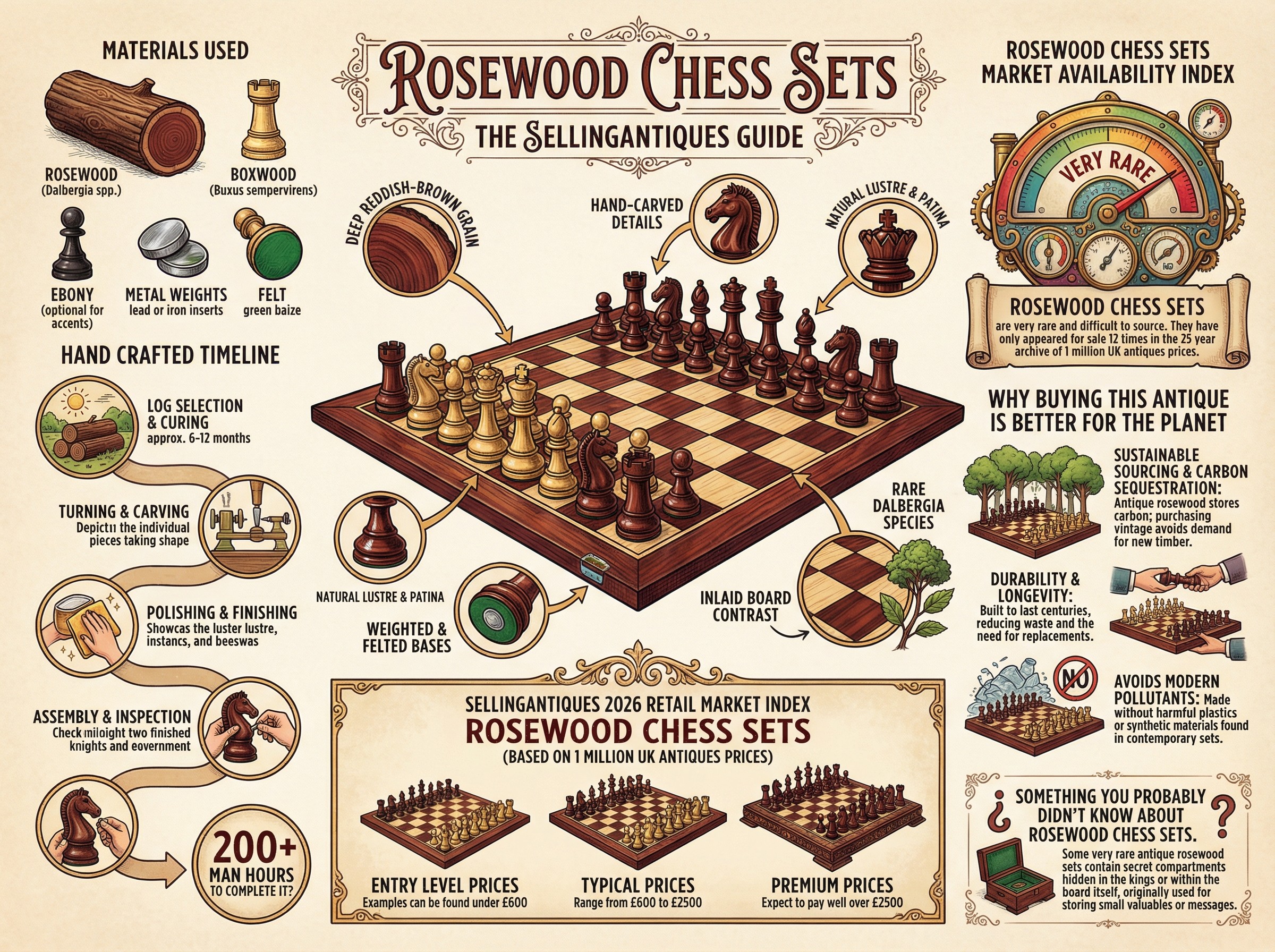 Rosewood Chess Sets Guide Infographic
