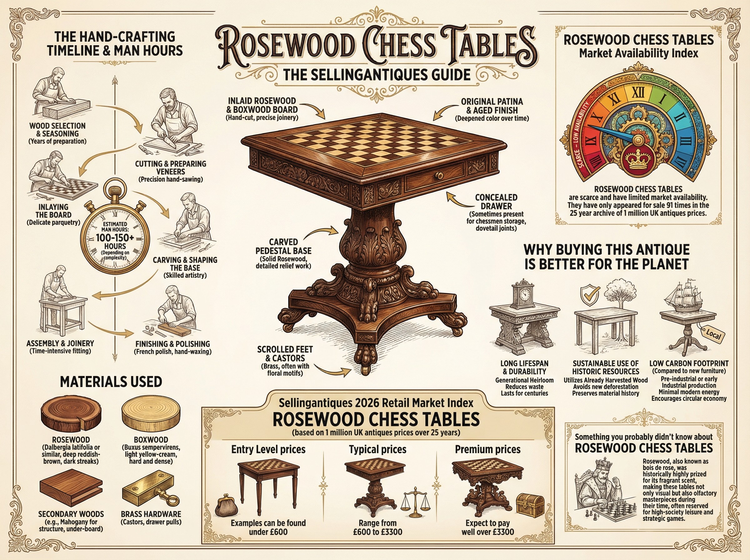 Rosewood Chess Tables Guide Infographic