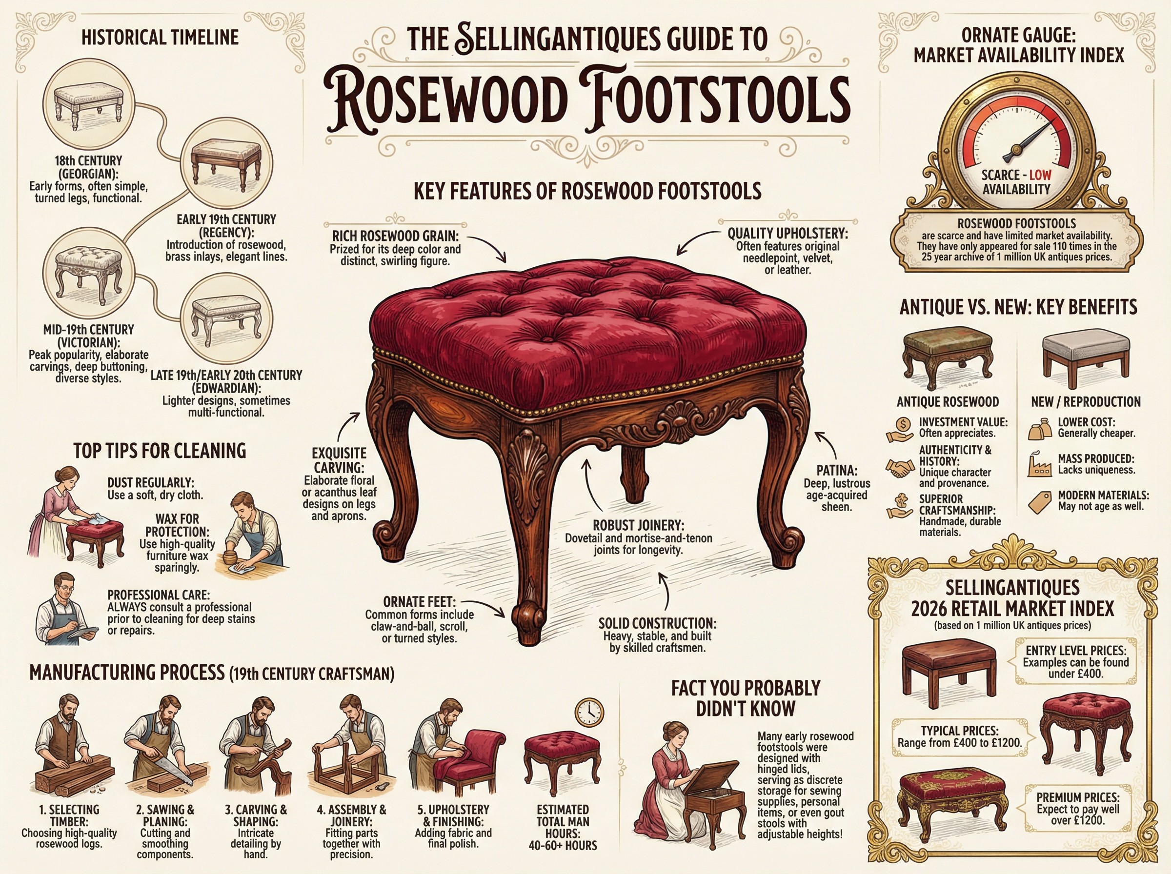 Rosewood Footstools Guide Infographic