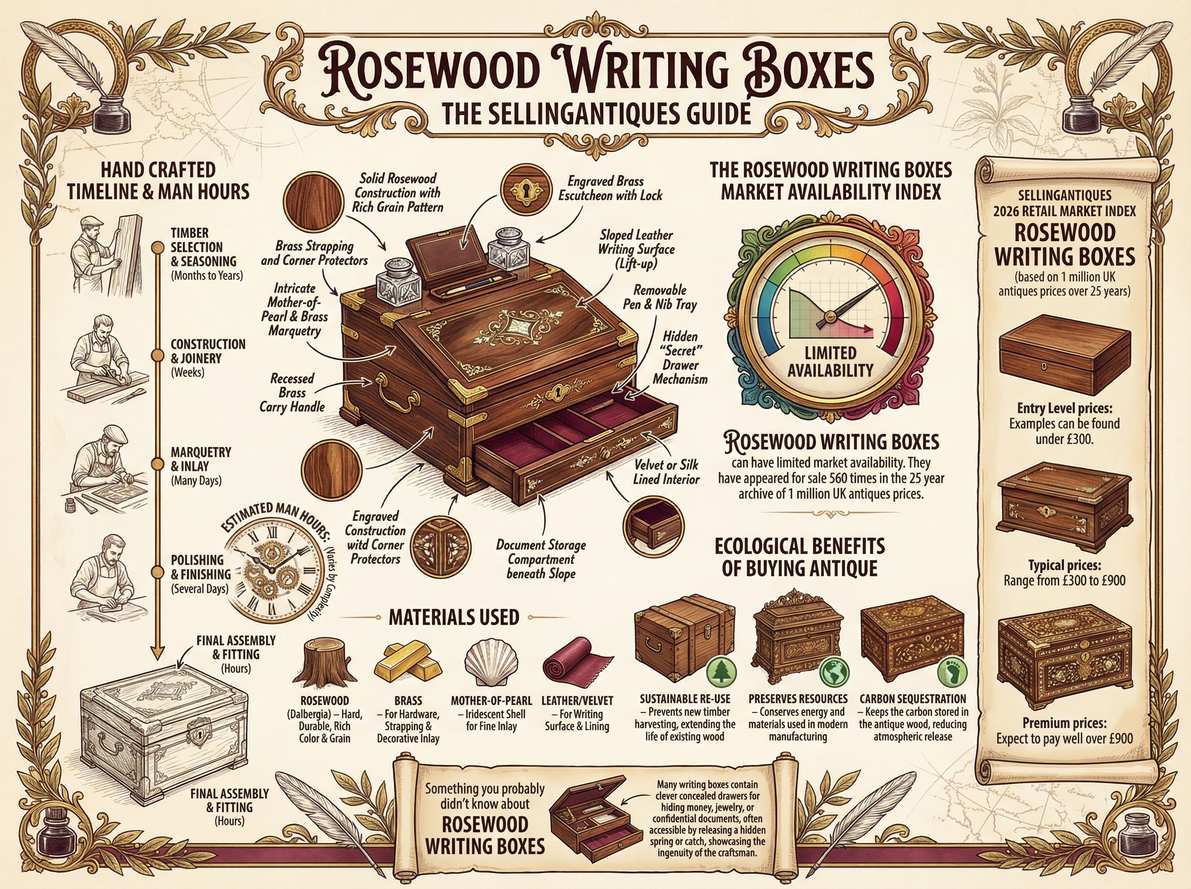 Rosewood Writing Boxes Guide Infographic