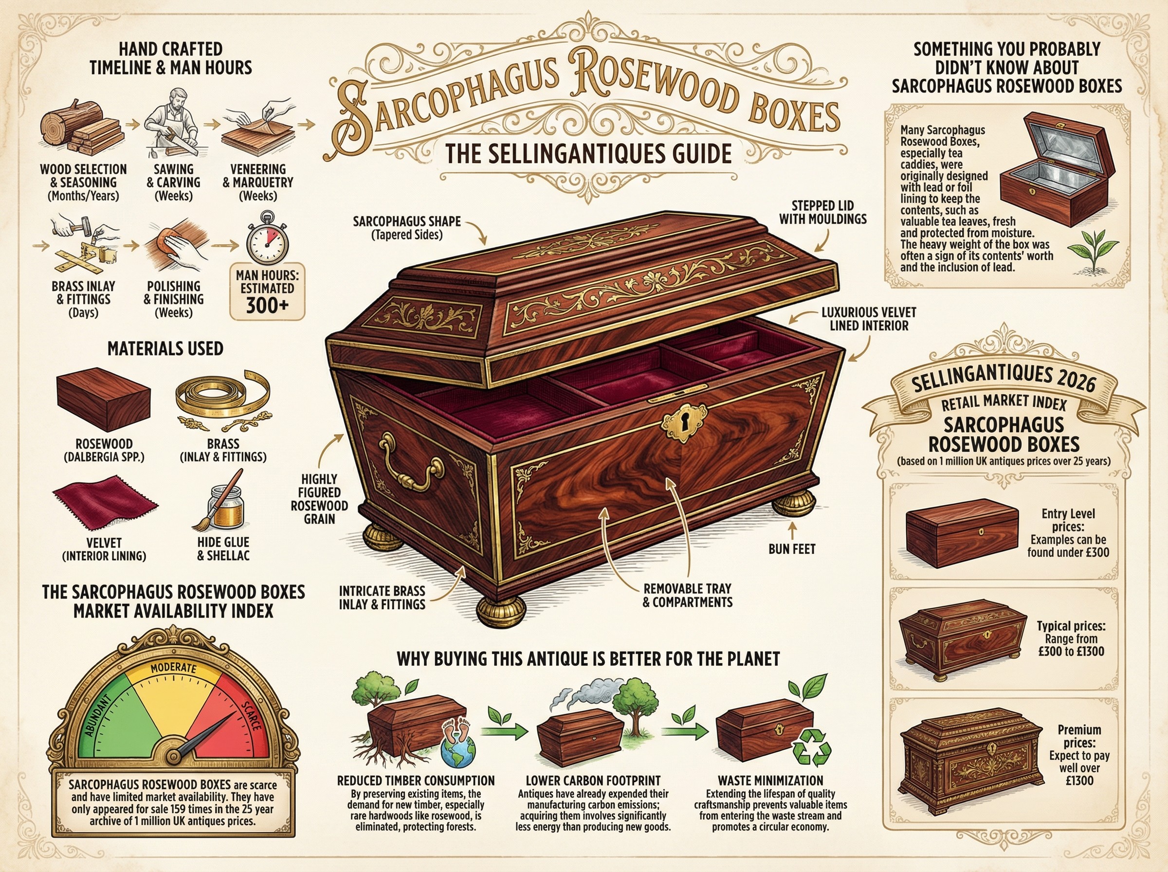 Sarcophagus Rosewood Boxes Guide Infographic