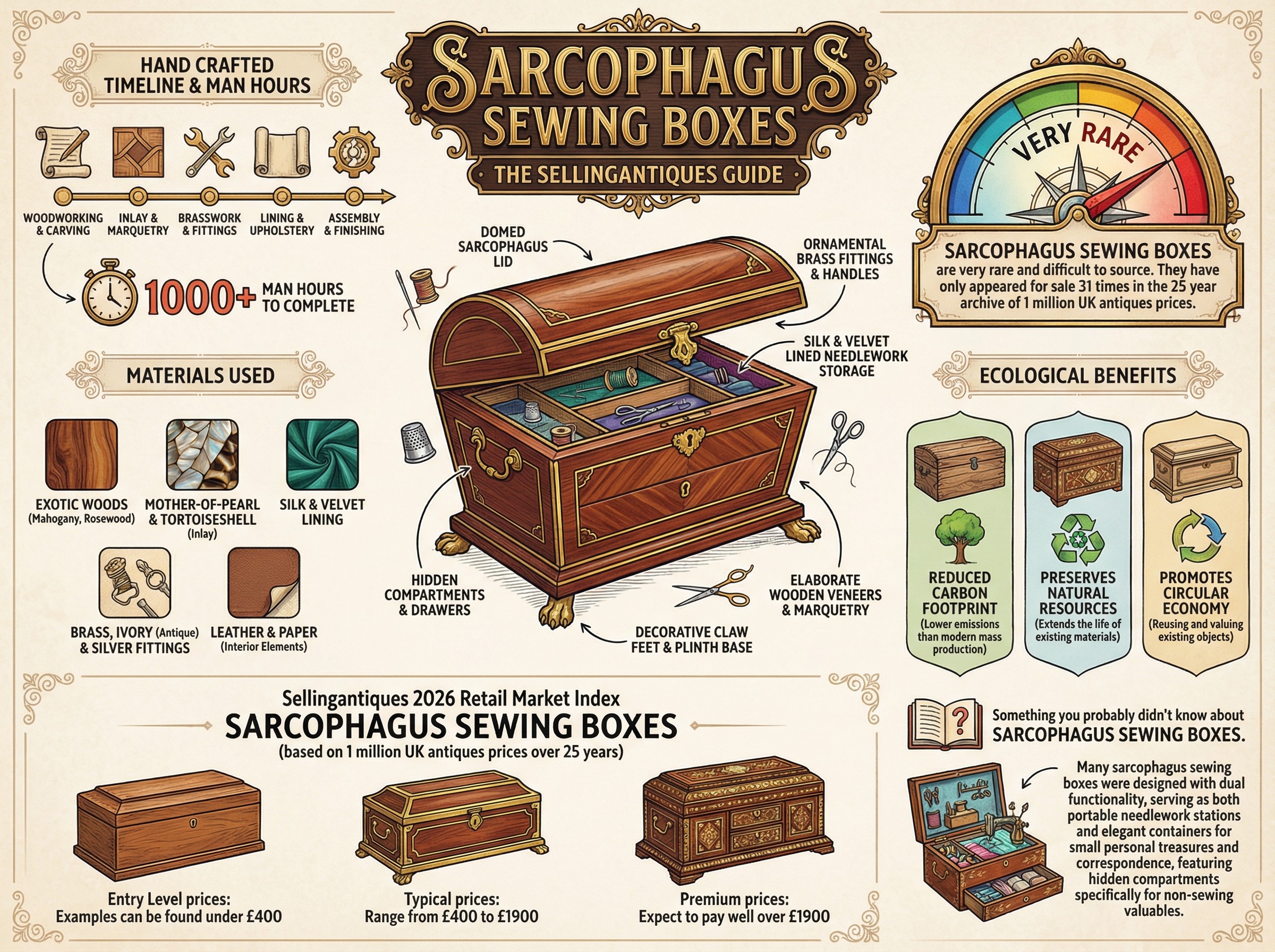 Sarcophagus Sewing Boxes Guide Infographic