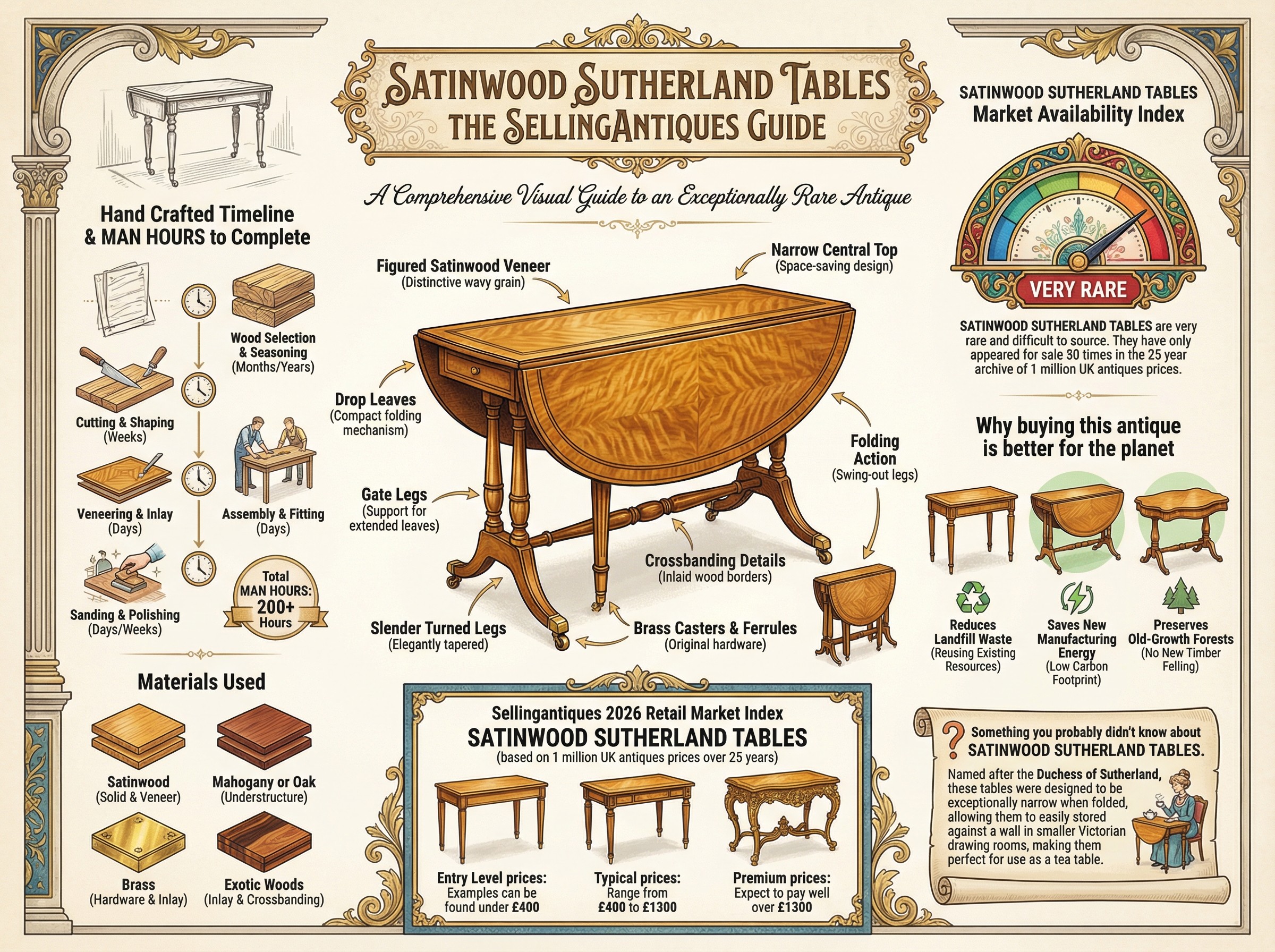 Satinwood Sutherland Tables Guide Infographic