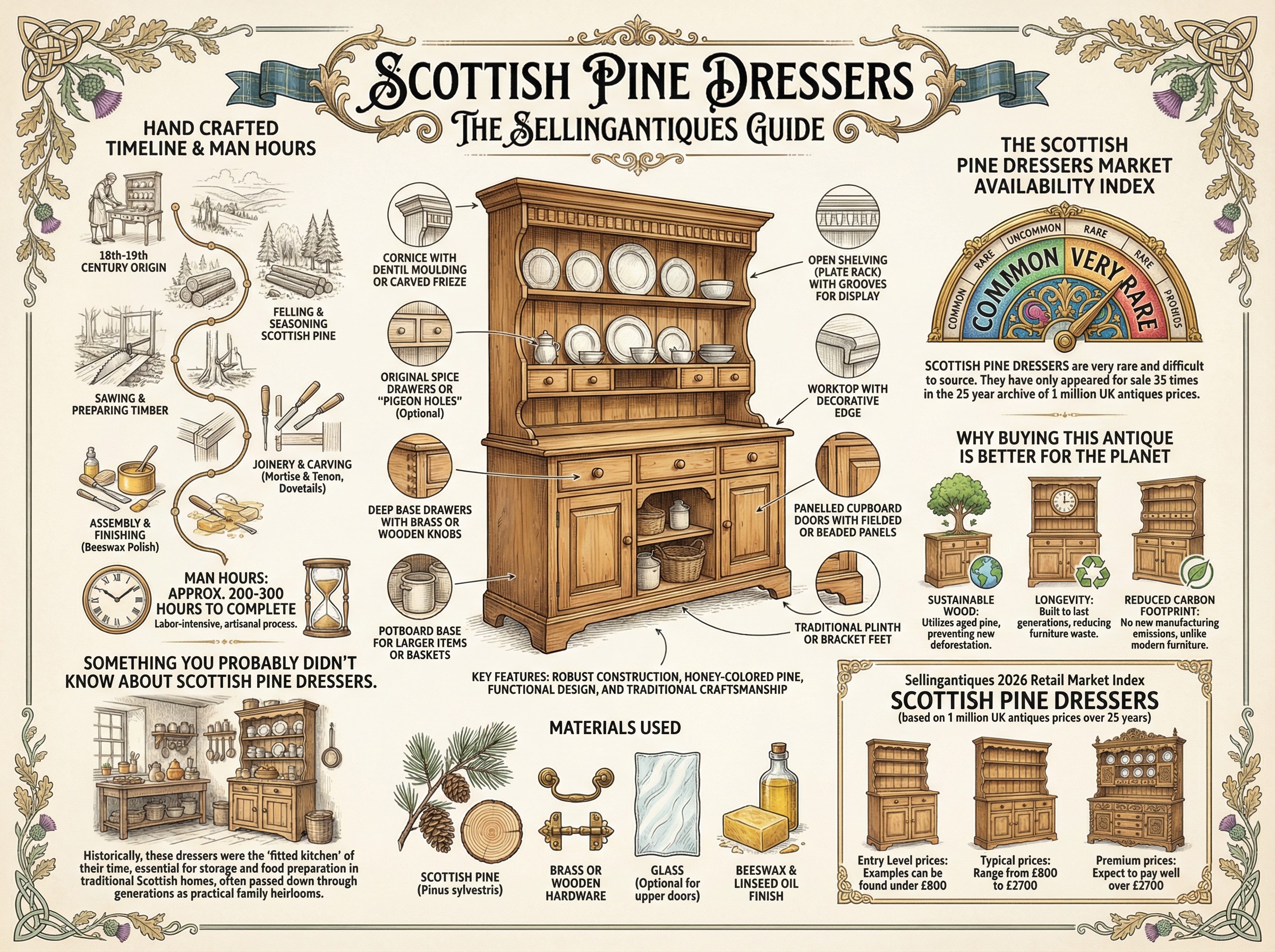 Scottish Pine Dressers Guide Infographic