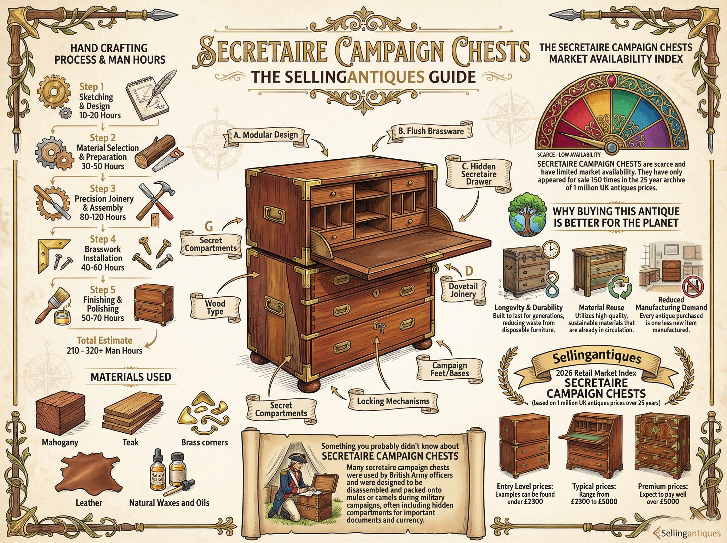 Secretaire Campaign Chests Guide Infographic