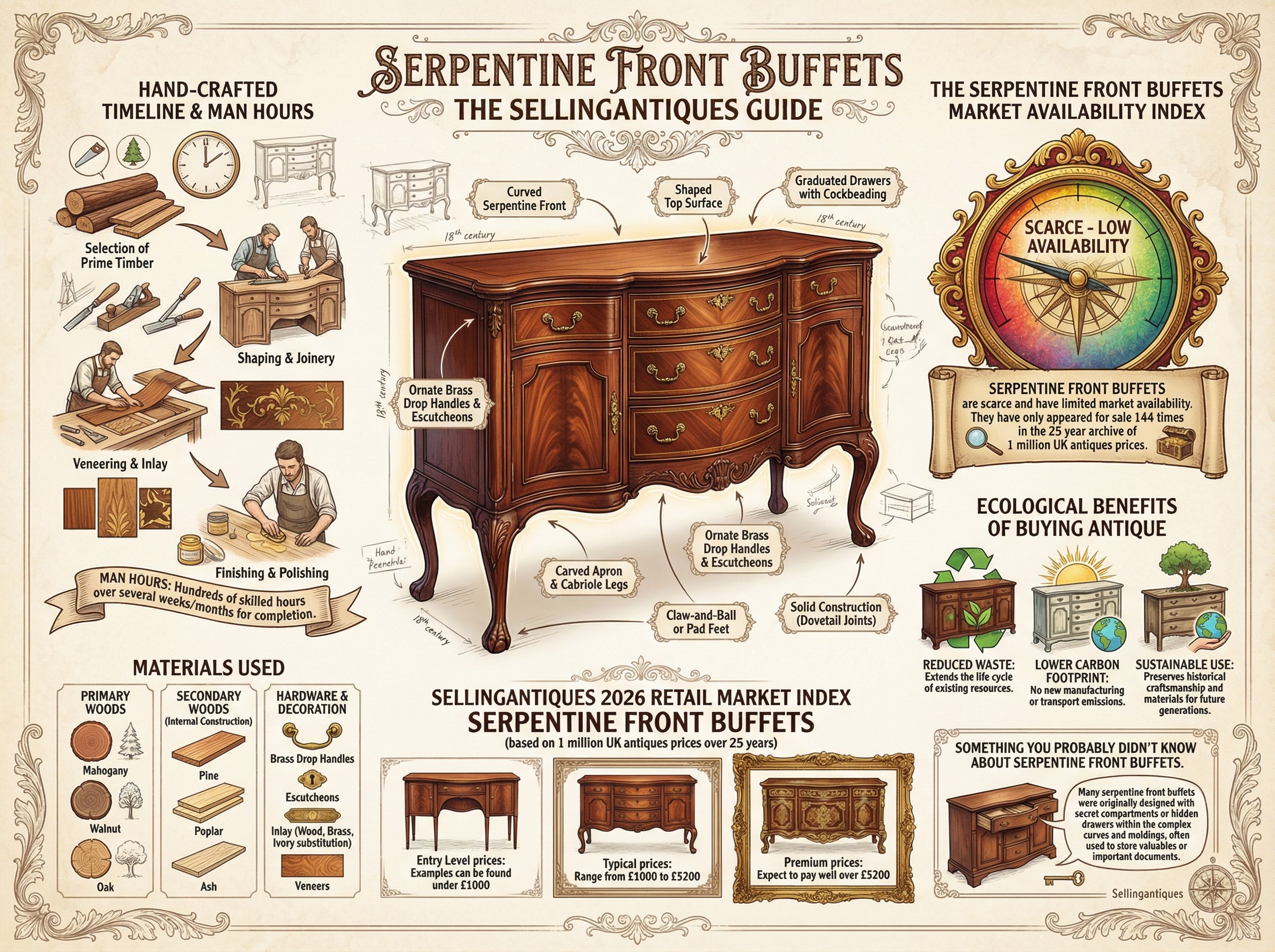 The Sellingantiques Guide to Serpentine Front Buffets