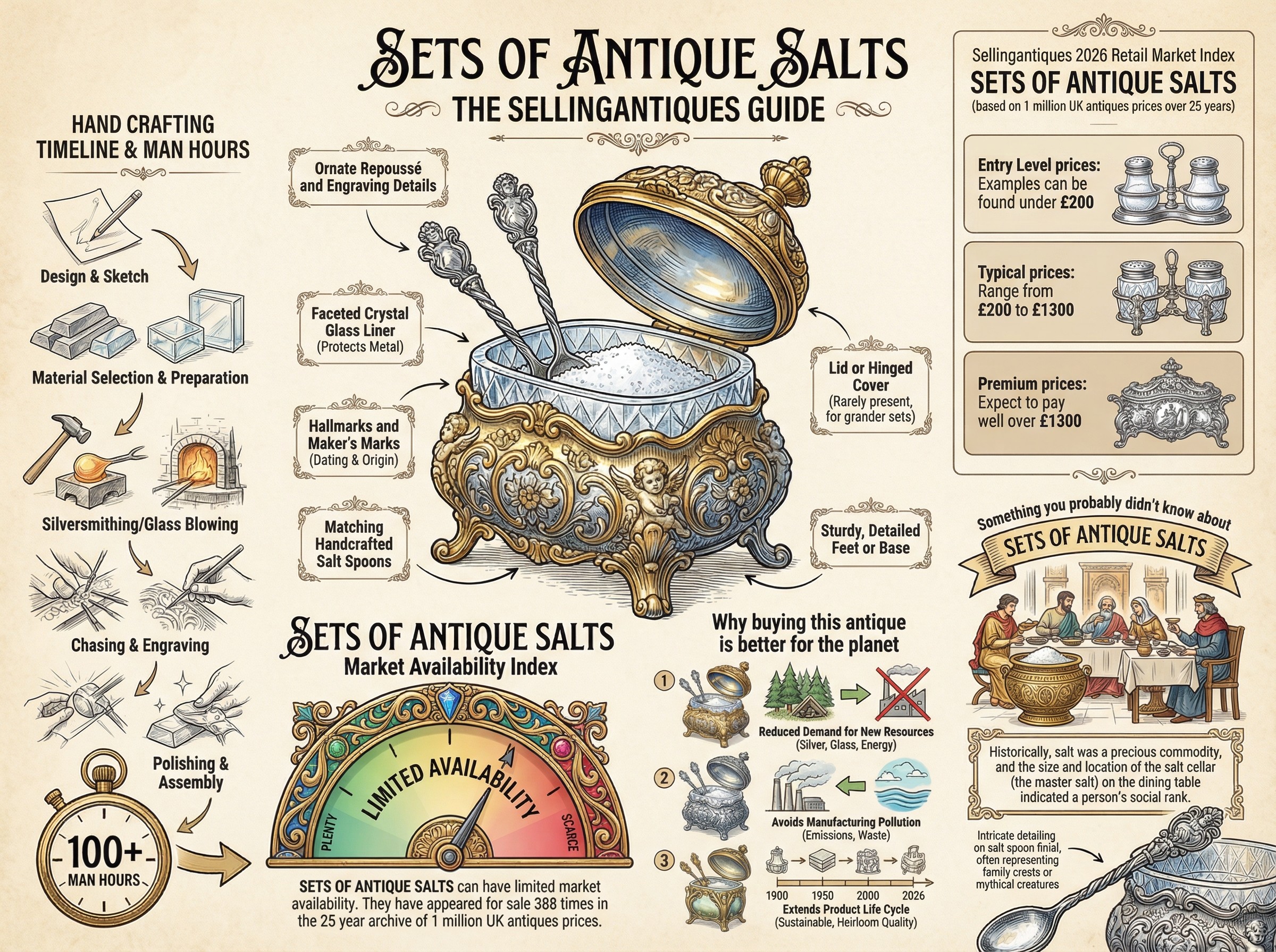 Sets Of Antique Salts Guide Infographic